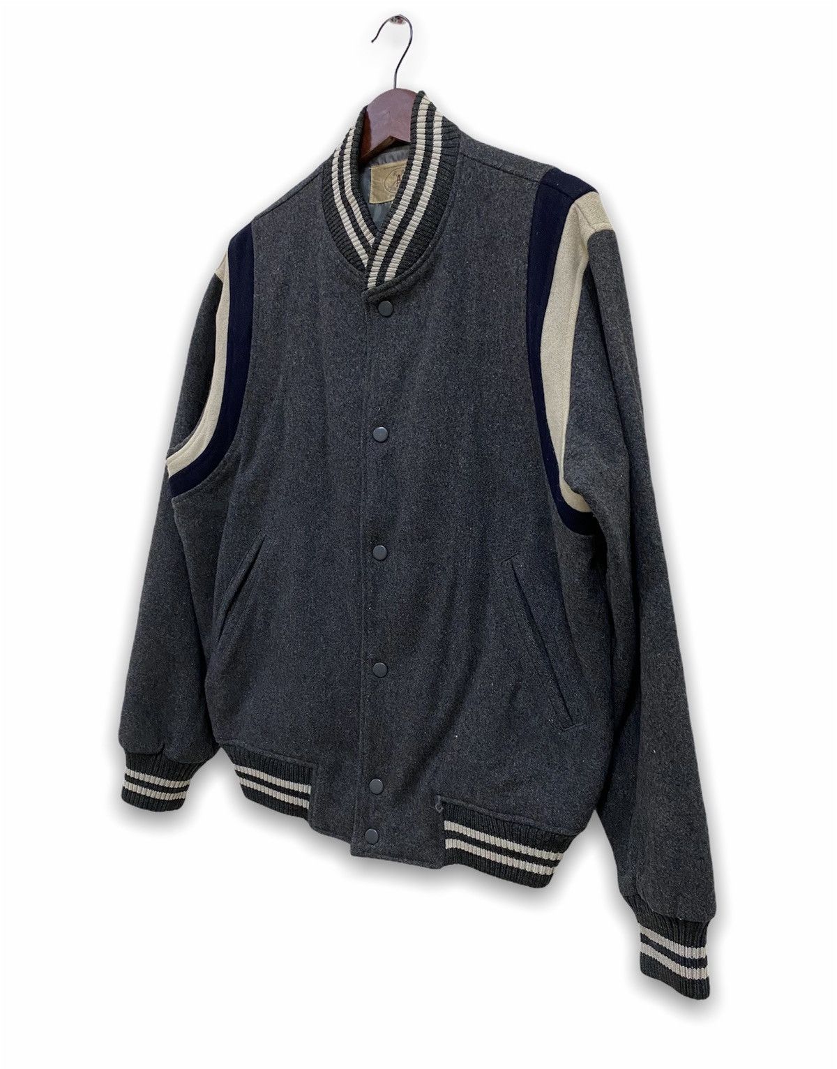 Japanese Brand × Vintage Vintage Wool Varsity Jacket Size US L / EU 52-54 / 3 - 2 Thumbnail