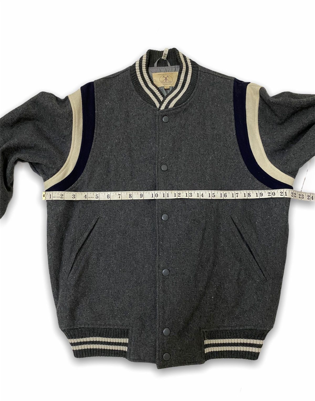 Japanese Brand × Vintage Vintage Wool Varsity Jacket Size US L / EU 52-54 / 3 - 9 Thumbnail