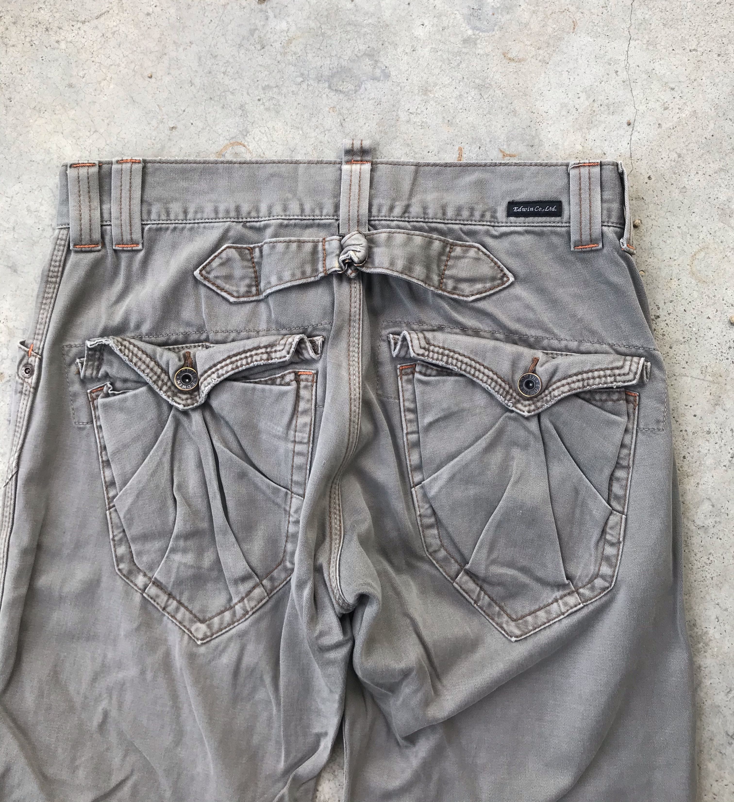 Edwin Edwin khaki pants buckle back 32x30 Size US 32 / EU 48 - 4 Thumbnail