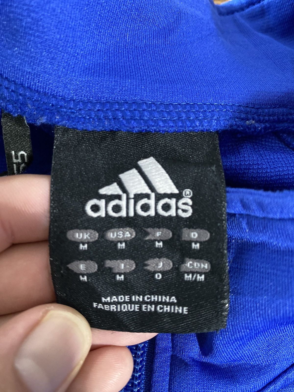 Adidas × Vintage Vintage Adidas Daily Trainer Jacket Blue White Stripe Size M Size US M / EU 48-50 / 2 - 4 Thumbnail