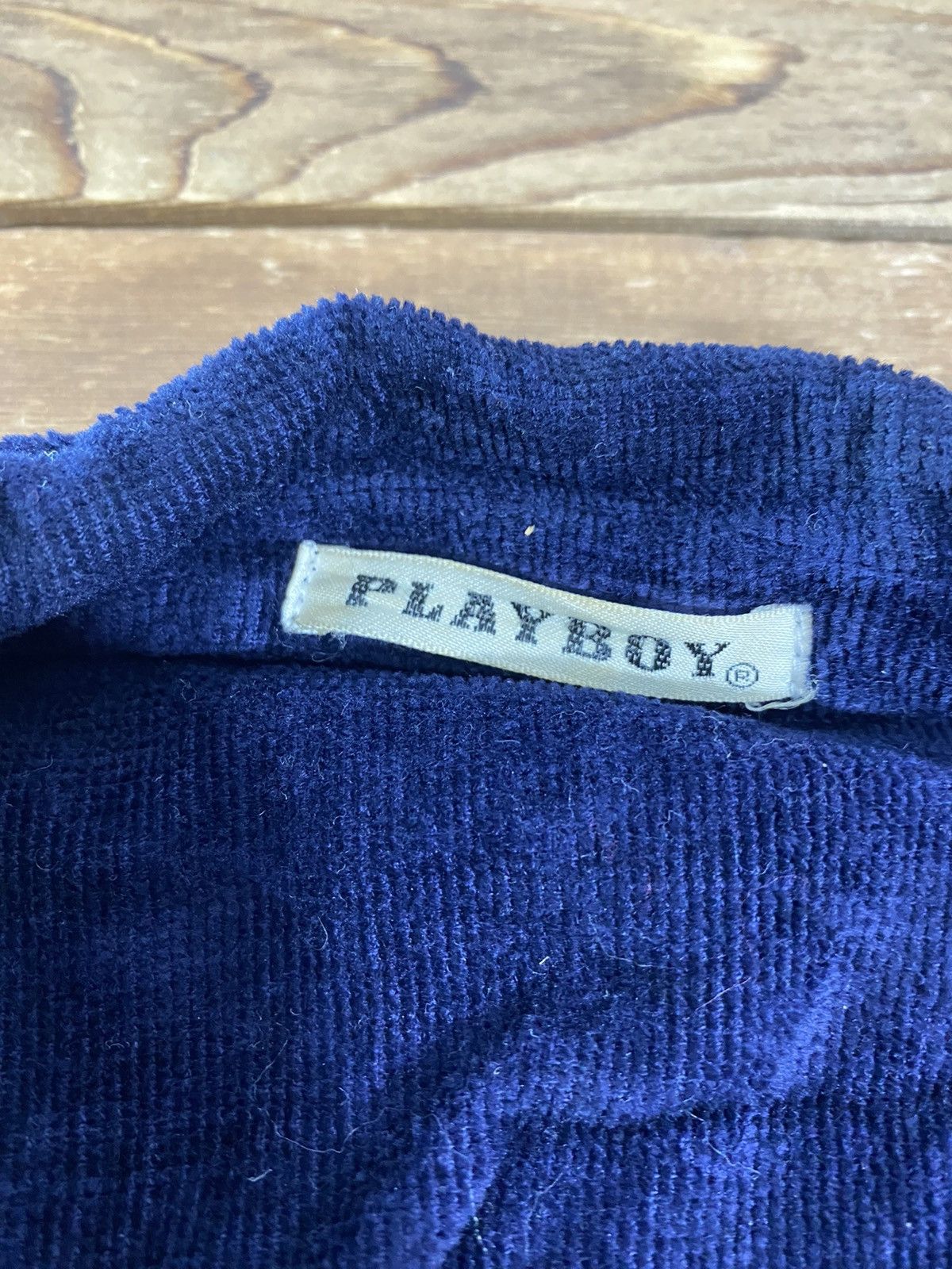 Playboy × Vintage Vintage 80s 90s Playboy Dark Blue Small Logo Size Fit S Size US S / EU 44-46 / 1 - 4 Thumbnail