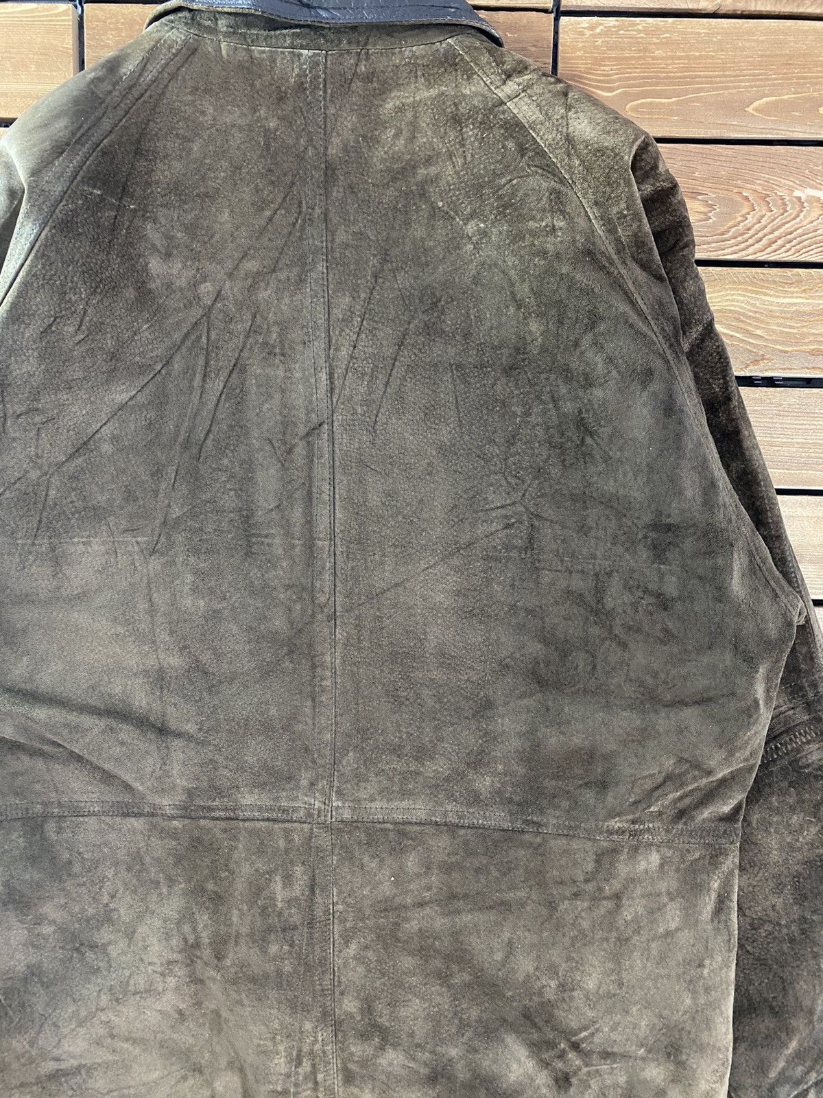 Genuine Leather Vintage Leather Multi Pocket Long Jacket Japanese Brand L Size US L / EU 52-54 / 3 - 8 Thumbnail