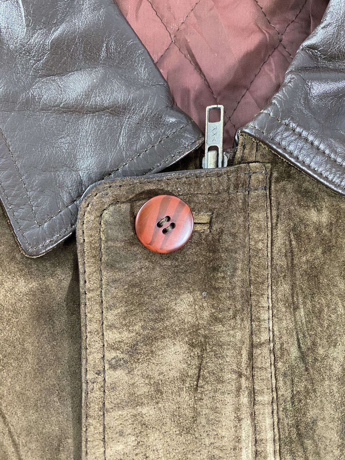 Genuine Leather Vintage Leather Multi Pocket Long Jacket Japanese Brand L Size US L / EU 52-54 / 3 - 5 Thumbnail