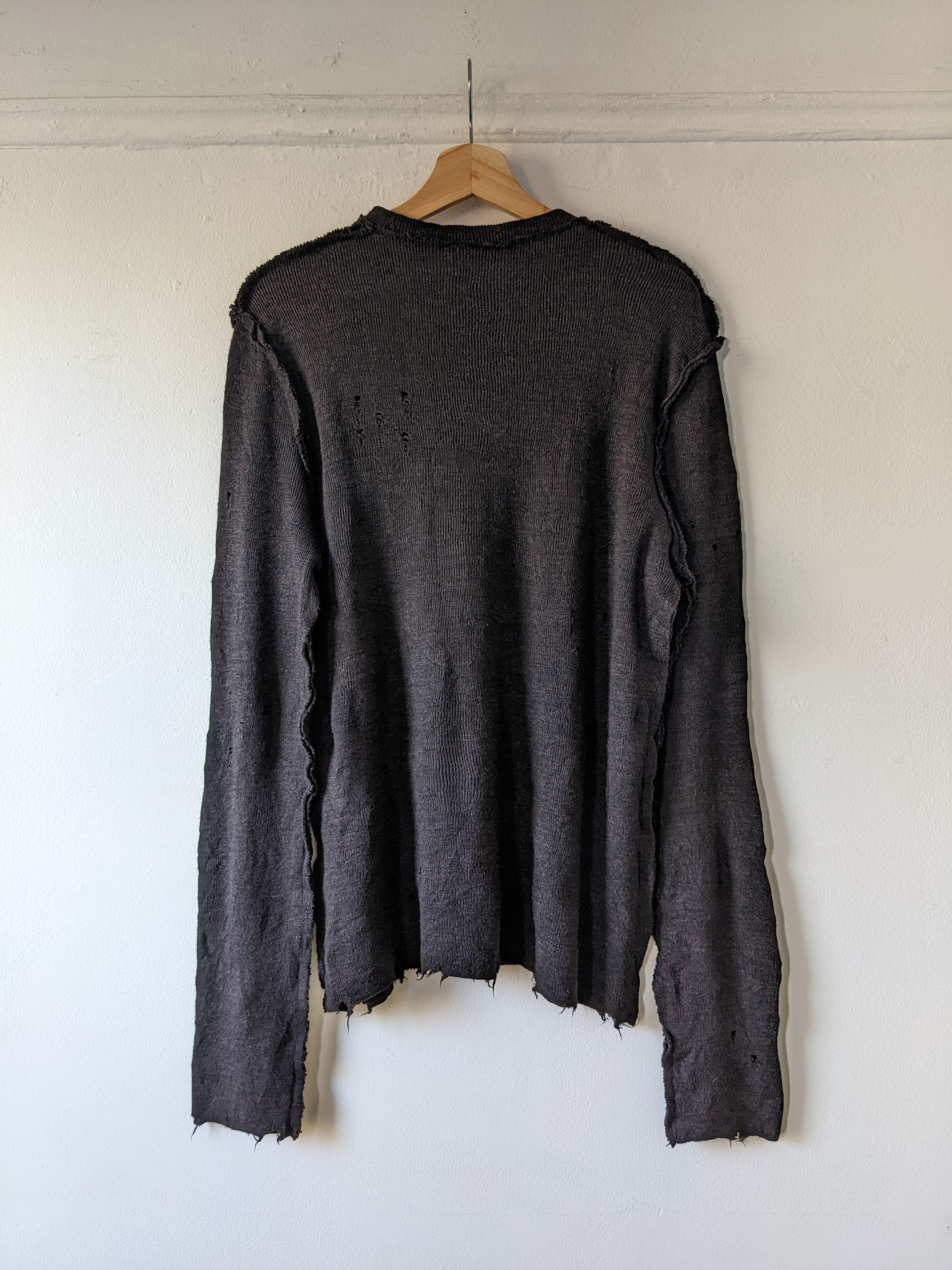 Dolce & Gabbana FW08 Distressed Inside-Out Sweater Size US L / EU 52-54 / 3 - 3 Thumbnail