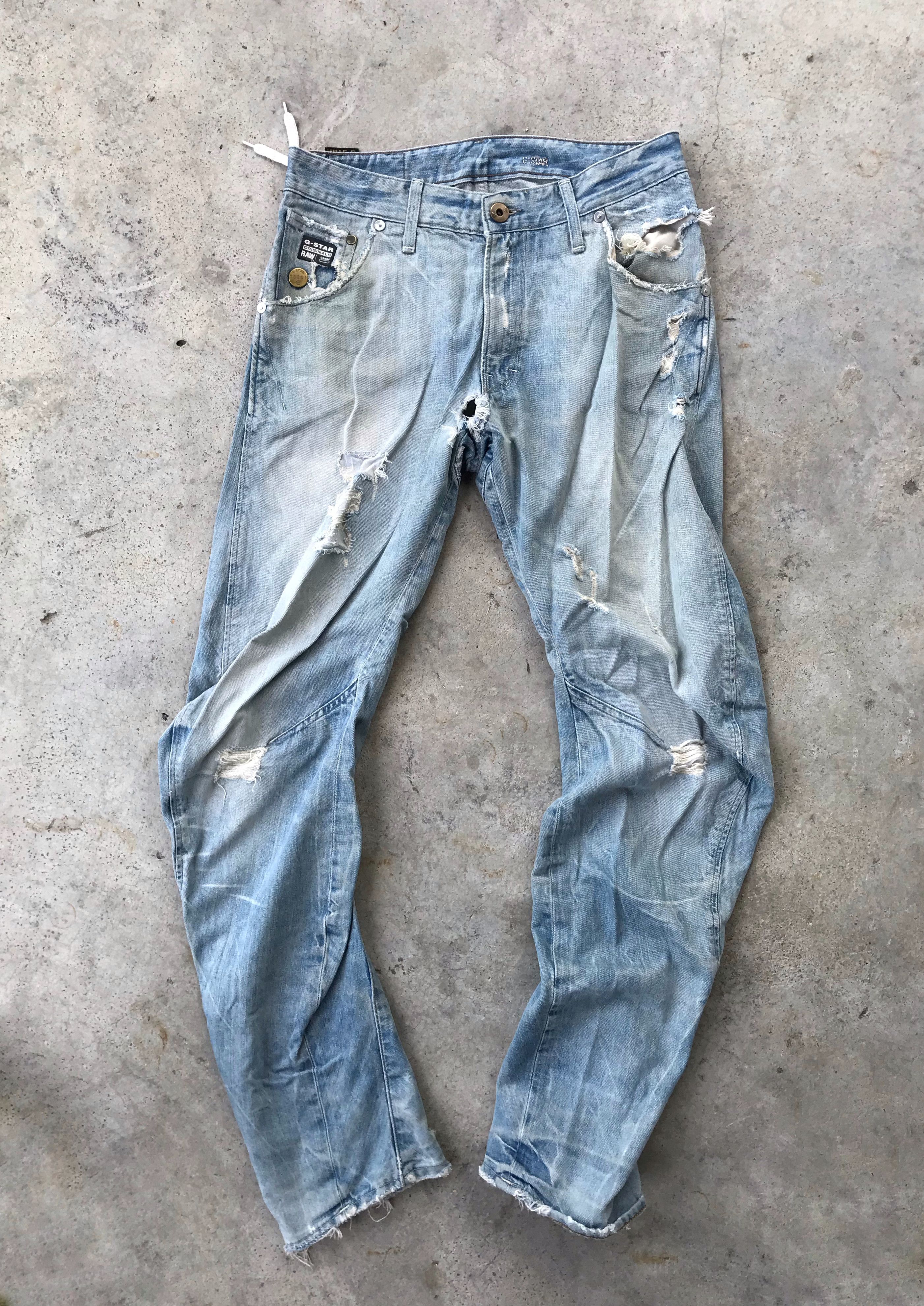 G-star flared light wash denim jeans 30x31