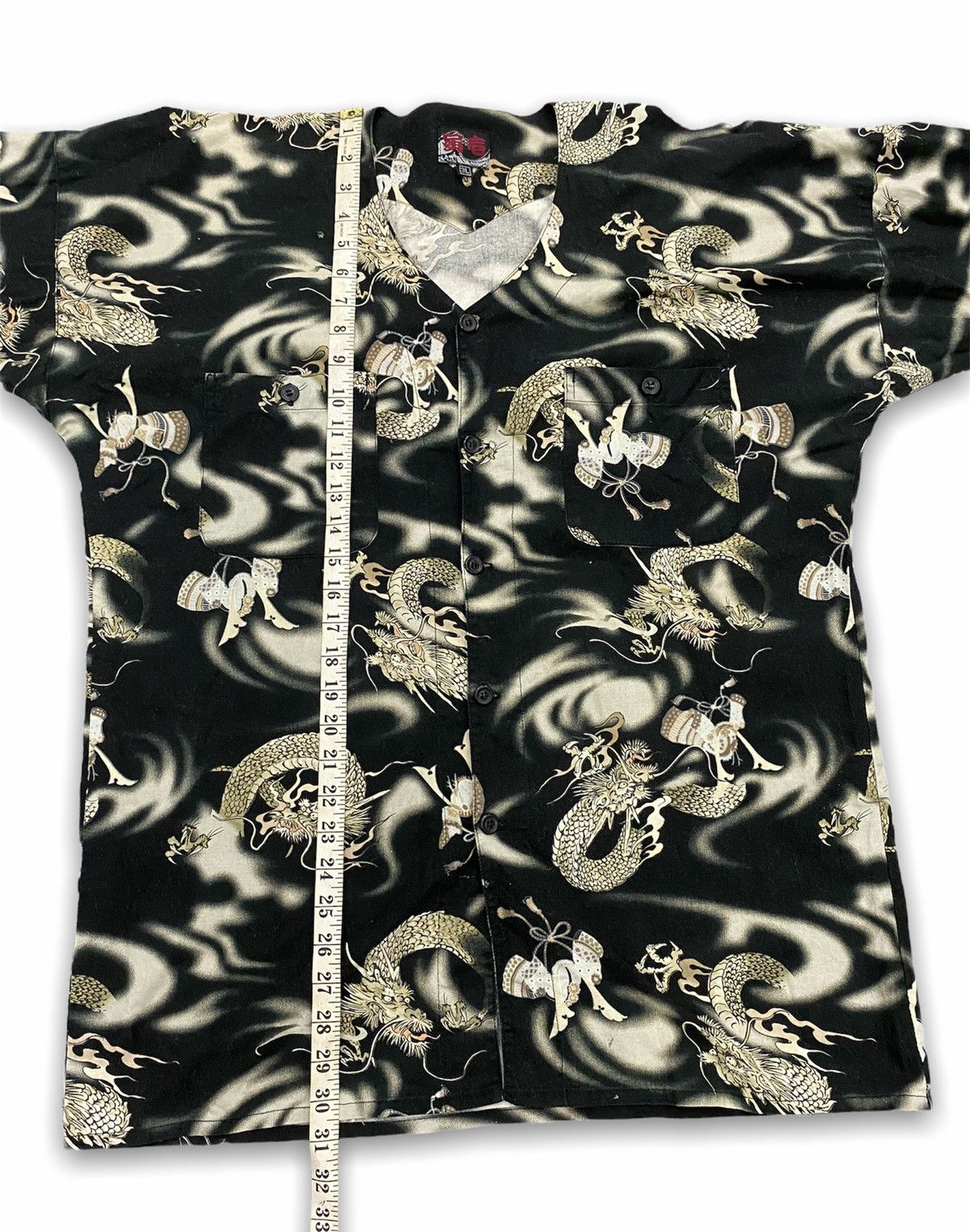 Japanese Brand Vintage Japanese Traditional Shirt Dragon Full Printed Size US XXL / EU 58 / 5 - 12 Thumbnail