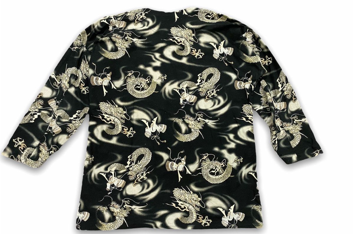 Japanese Brand Vintage Japanese Traditional Shirt Dragon Full Printed Size US XXL / EU 58 / 5 - 6 Thumbnail