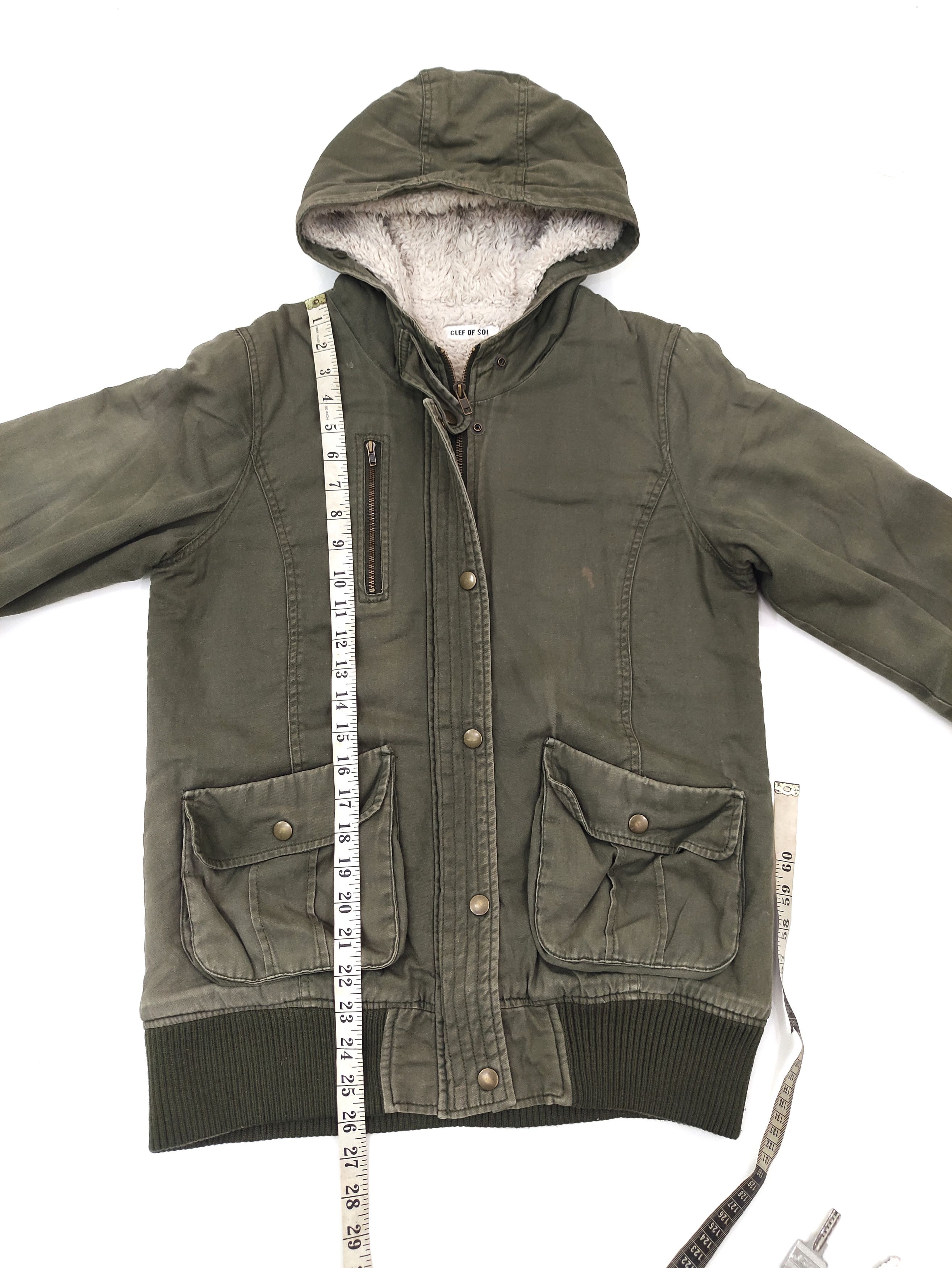 Japanese Brand Japanese Brand Clef De Sol Military Hoodie Green Jacket Size US M / EU 48-50 / 2 - 5 Thumbnail