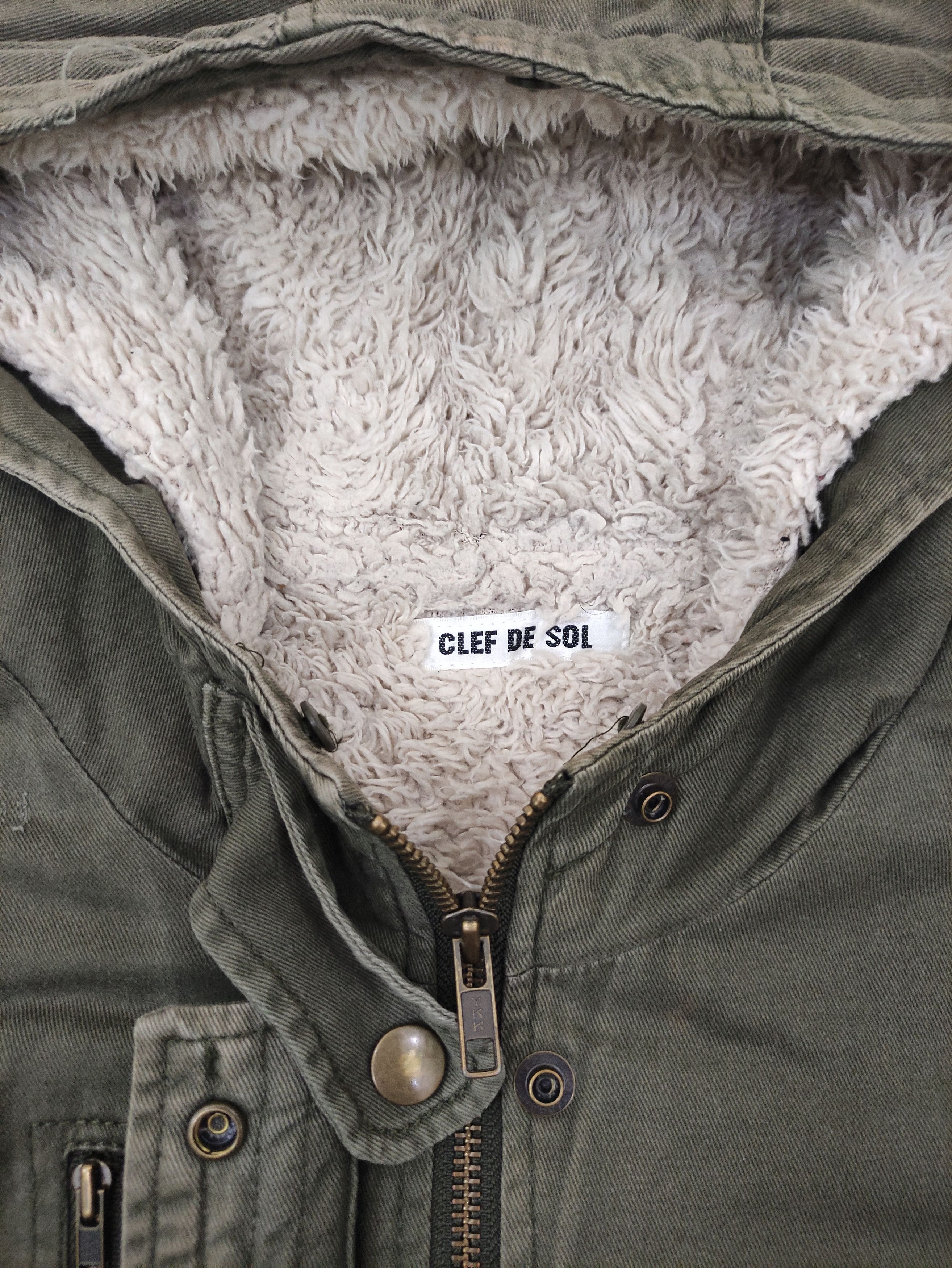 Japanese Brand Japanese Brand Clef De Sol Military Hoodie Green Jacket Size US M / EU 48-50 / 2 - 6 Thumbnail