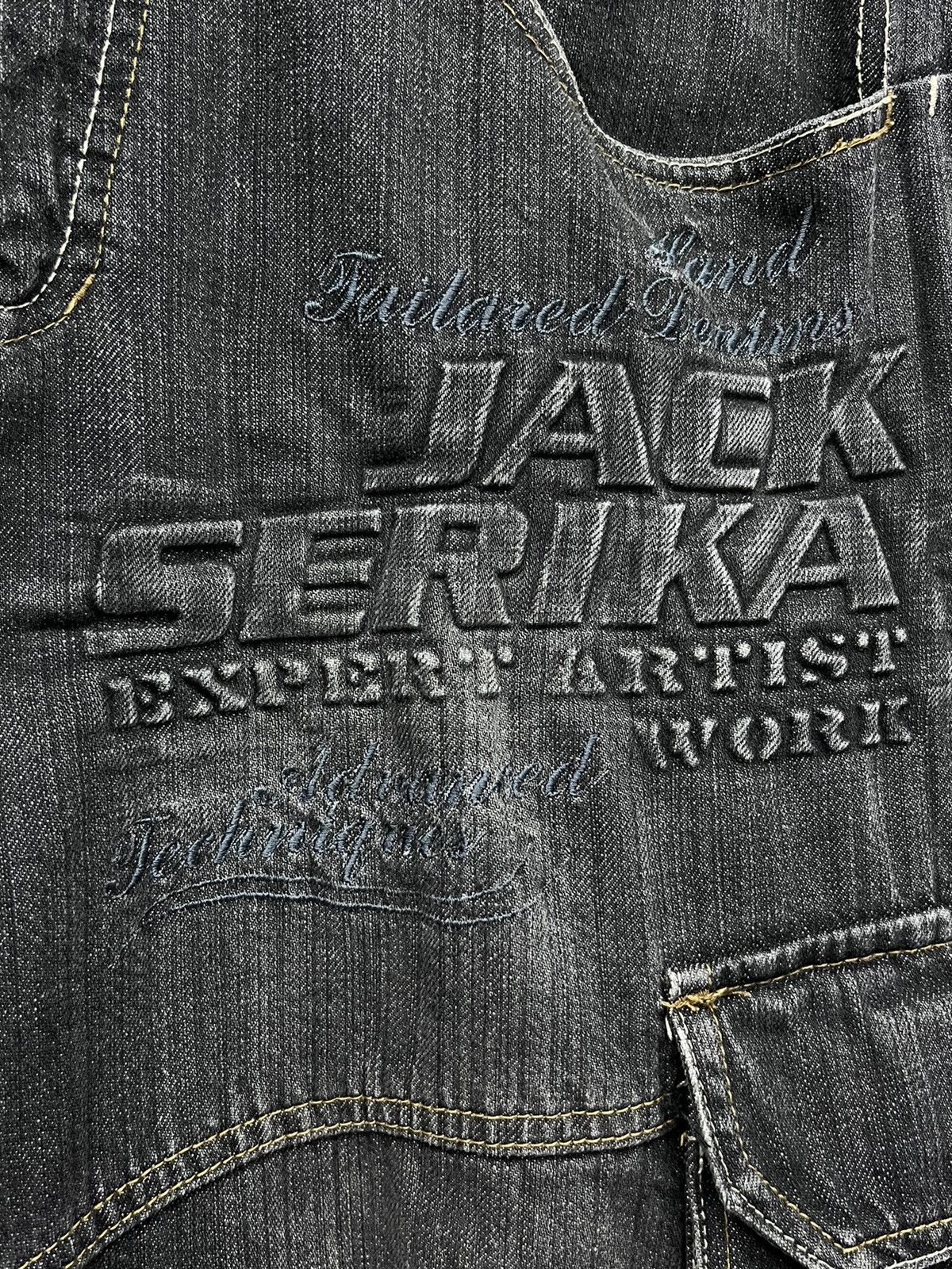 Serica JACKSERIKA Expert Artist Work Embossed SpellOut Baggy Cargo Size US 32 / EU 48 - 4 Thumbnail