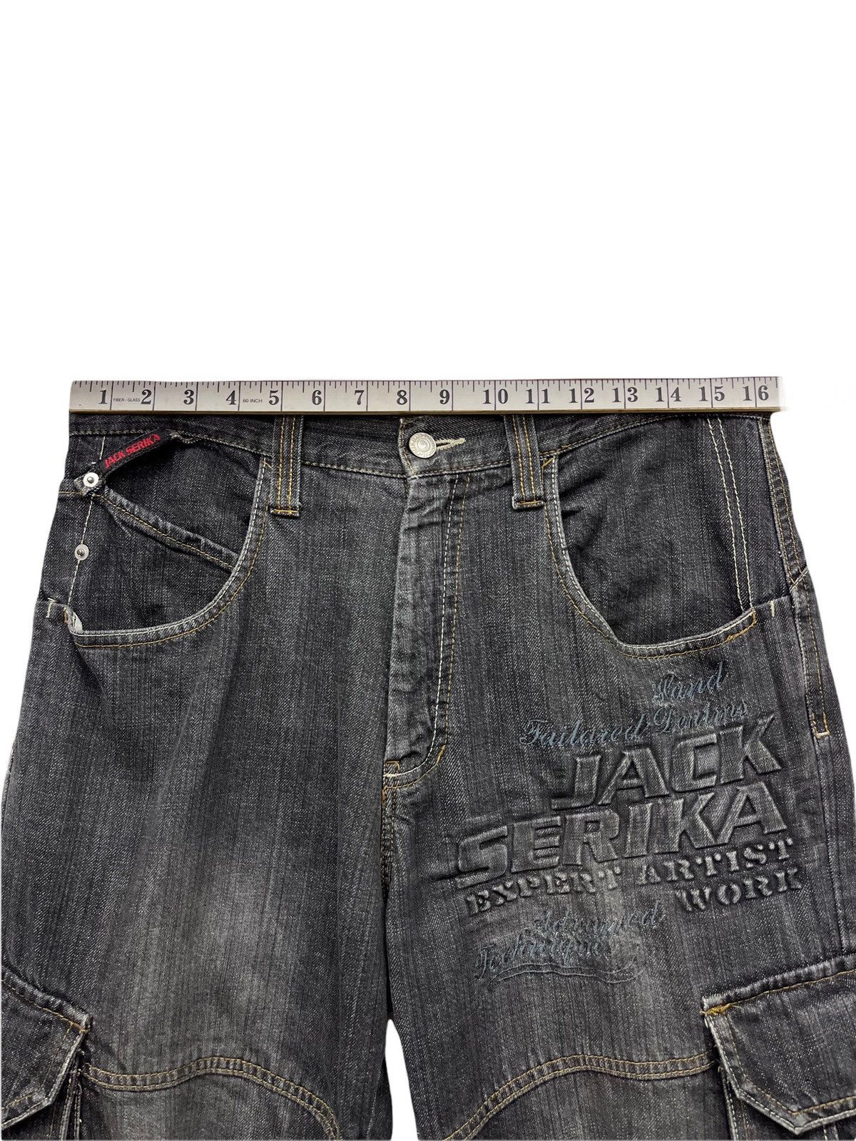 Serica JACKSERIKA Expert Artist Work Embossed SpellOut Baggy Cargo Size US 32 / EU 48 - 11 Thumbnail