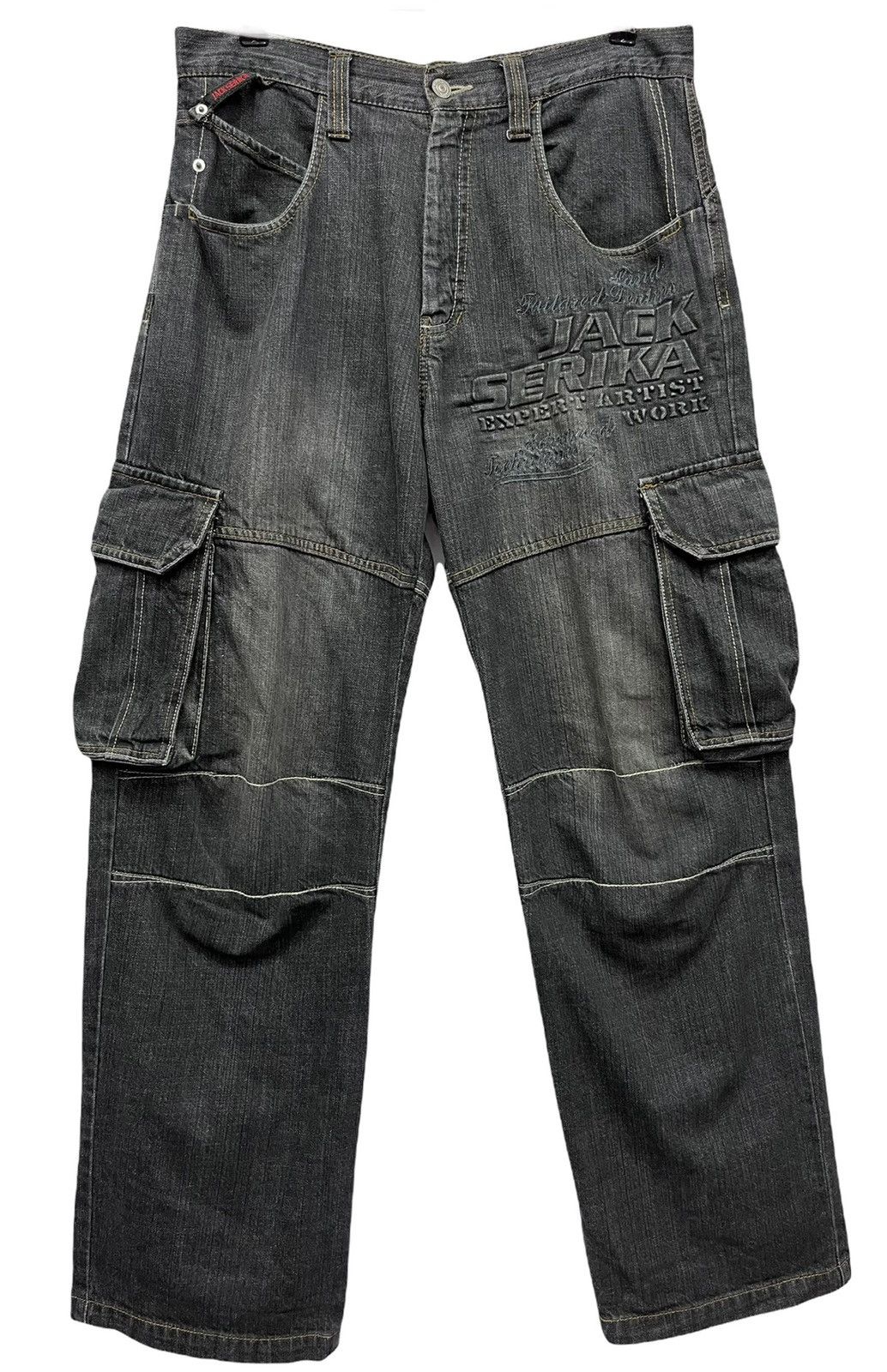 Serica JACKSERIKA Expert Artist Work Embossed SpellOut Baggy Cargo Size US 32 / EU 48 - 1 Thumbnail