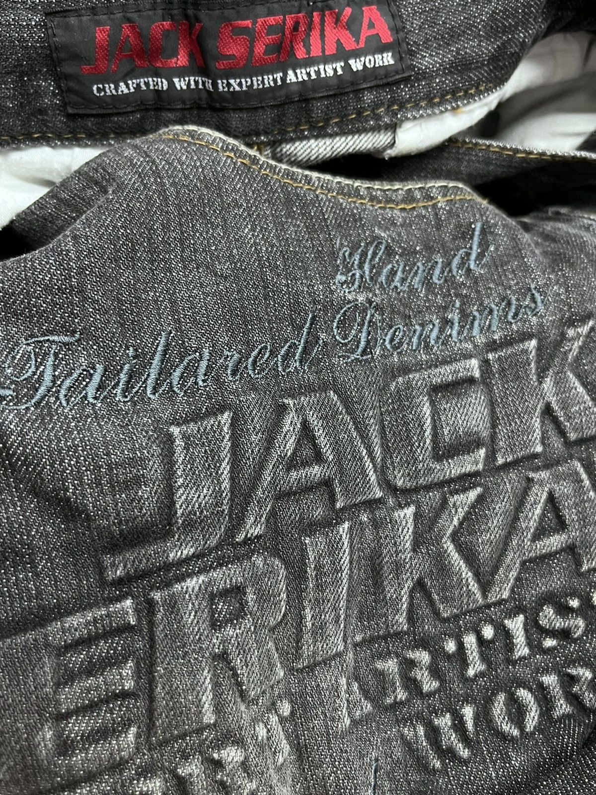 Serica JACKSERIKA Expert Artist Work Embossed SpellOut Baggy Cargo Size US 32 / EU 48 - 8 Thumbnail