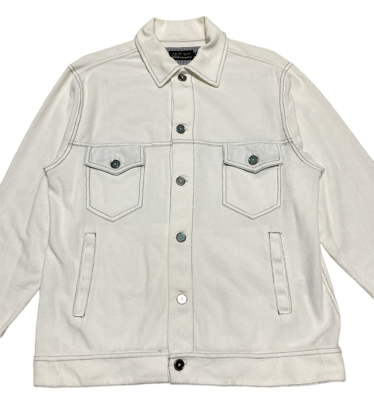 Japanese Brand × Kansai Yamamoto KANSAI YAMAMOTO BUTTON UP LIGHT JACKET Size US M / EU 48-50 / 2 - 2 Thumbnail