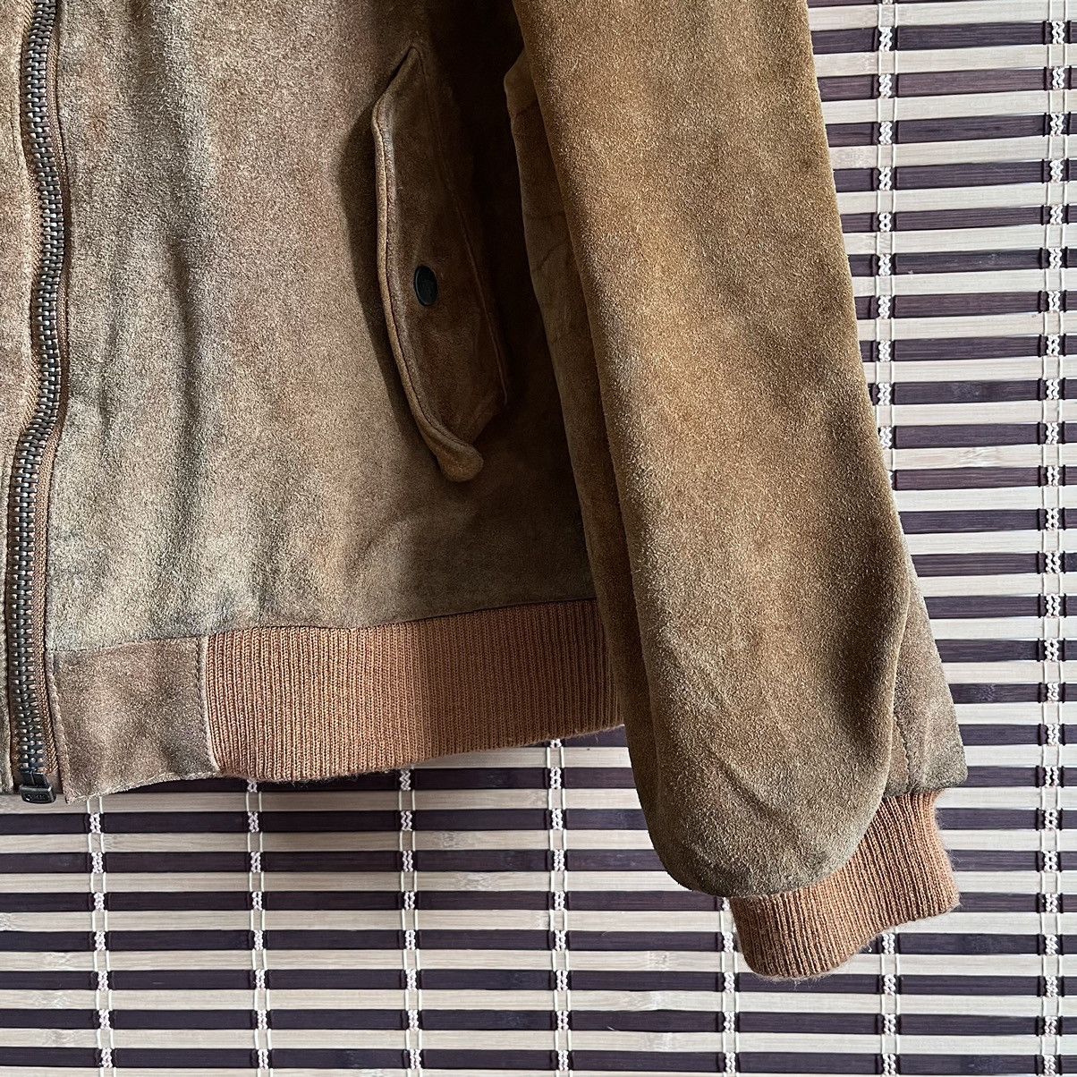 Vintage Vintage Bomber Cowhide Suede Leather Jacket Size US L / EU 52-54 / 3 - 8 Thumbnail