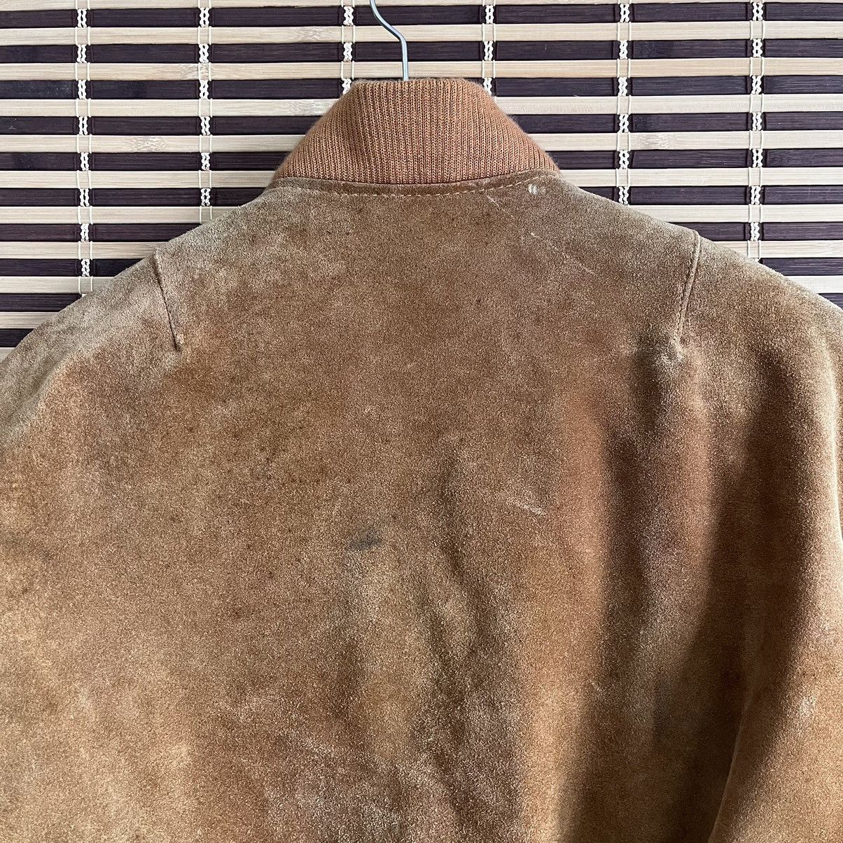 Vintage Vintage Bomber Cowhide Suede Leather Jacket Size US L / EU 52-54 / 3 - 19 Thumbnail