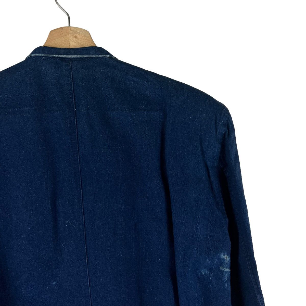 Issey Miyake ISSEY MIYAKE MEN INDIGO BLUE MANDARIN JACKET JAPAN MADE Size US S / EU 44-46 / 1 - 6 Thumbnail