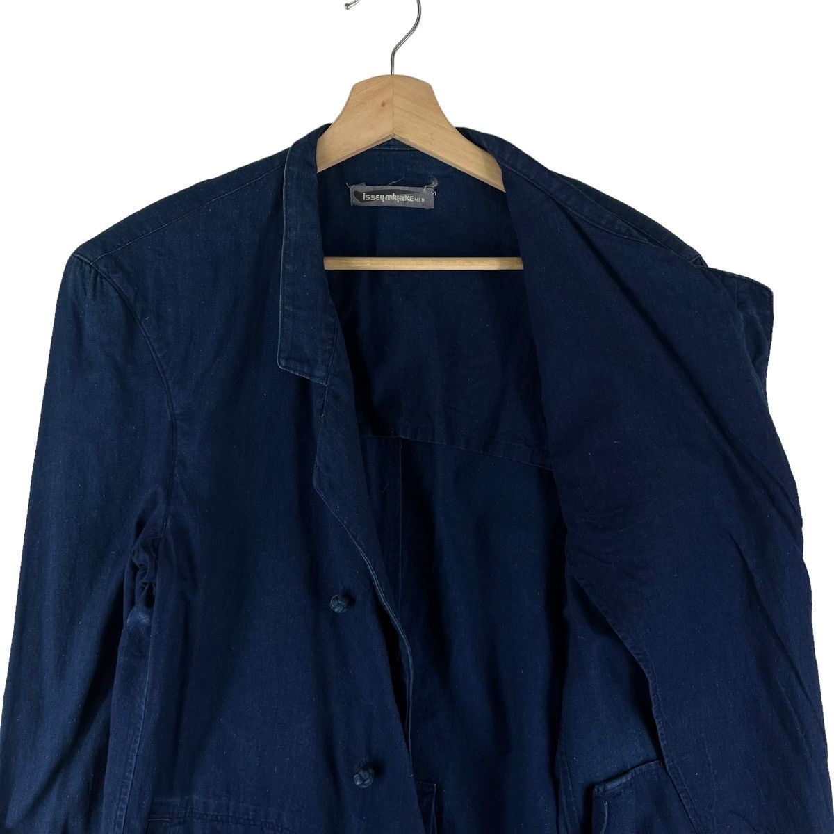 Issey Miyake ISSEY MIYAKE MEN INDIGO BLUE MANDARIN JACKET JAPAN MADE Size US S / EU 44-46 / 1 - 2 Thumbnail