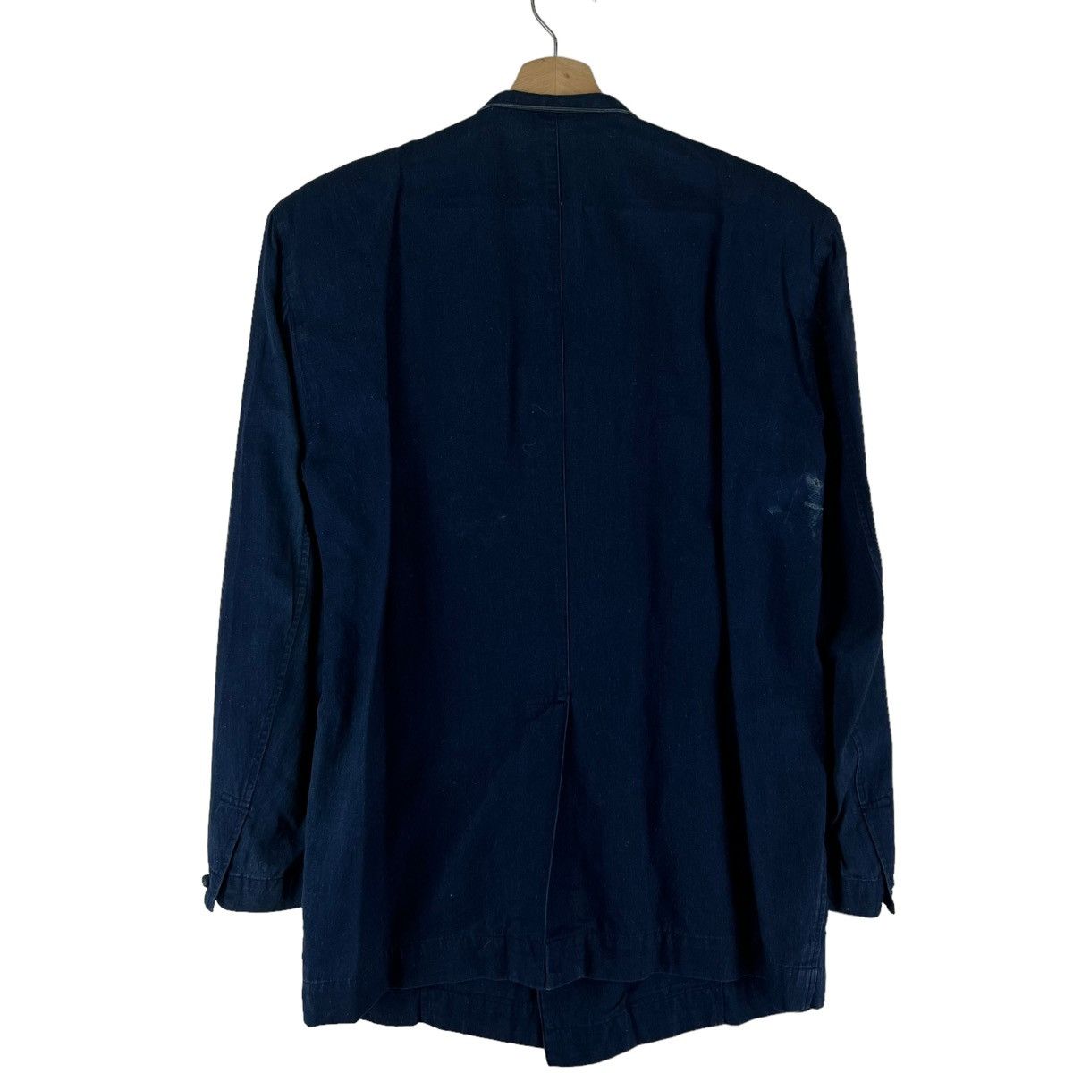 Issey Miyake ISSEY MIYAKE MEN INDIGO BLUE MANDARIN JACKET JAPAN MADE Size US S / EU 44-46 / 1 - 5 Thumbnail
