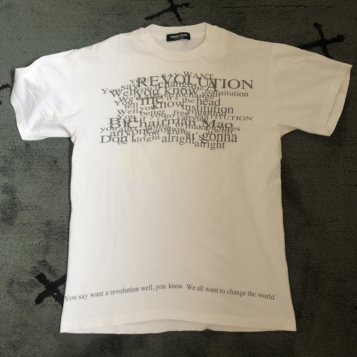 Undercover Archive Undercover Revolution Quote T Shirt Vintage Size US S / EU 44-46 / 1 - 1 Thumbnail