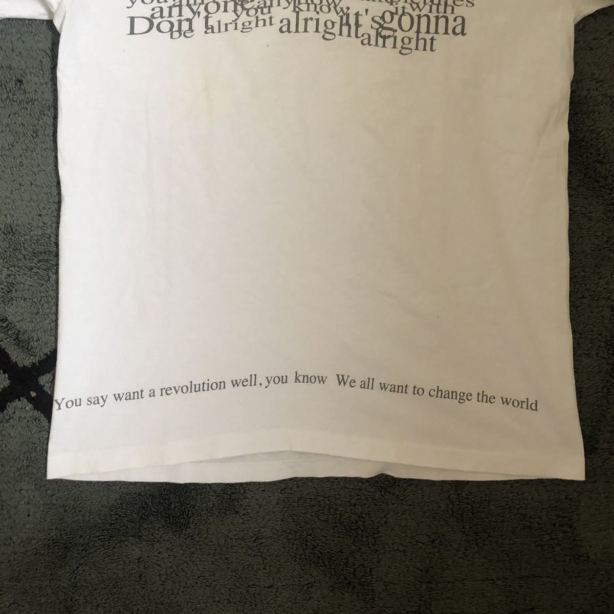 Undercover Archive Undercover Revolution Quote T Shirt Vintage Size US S / EU 44-46 / 1 - 2 Thumbnail