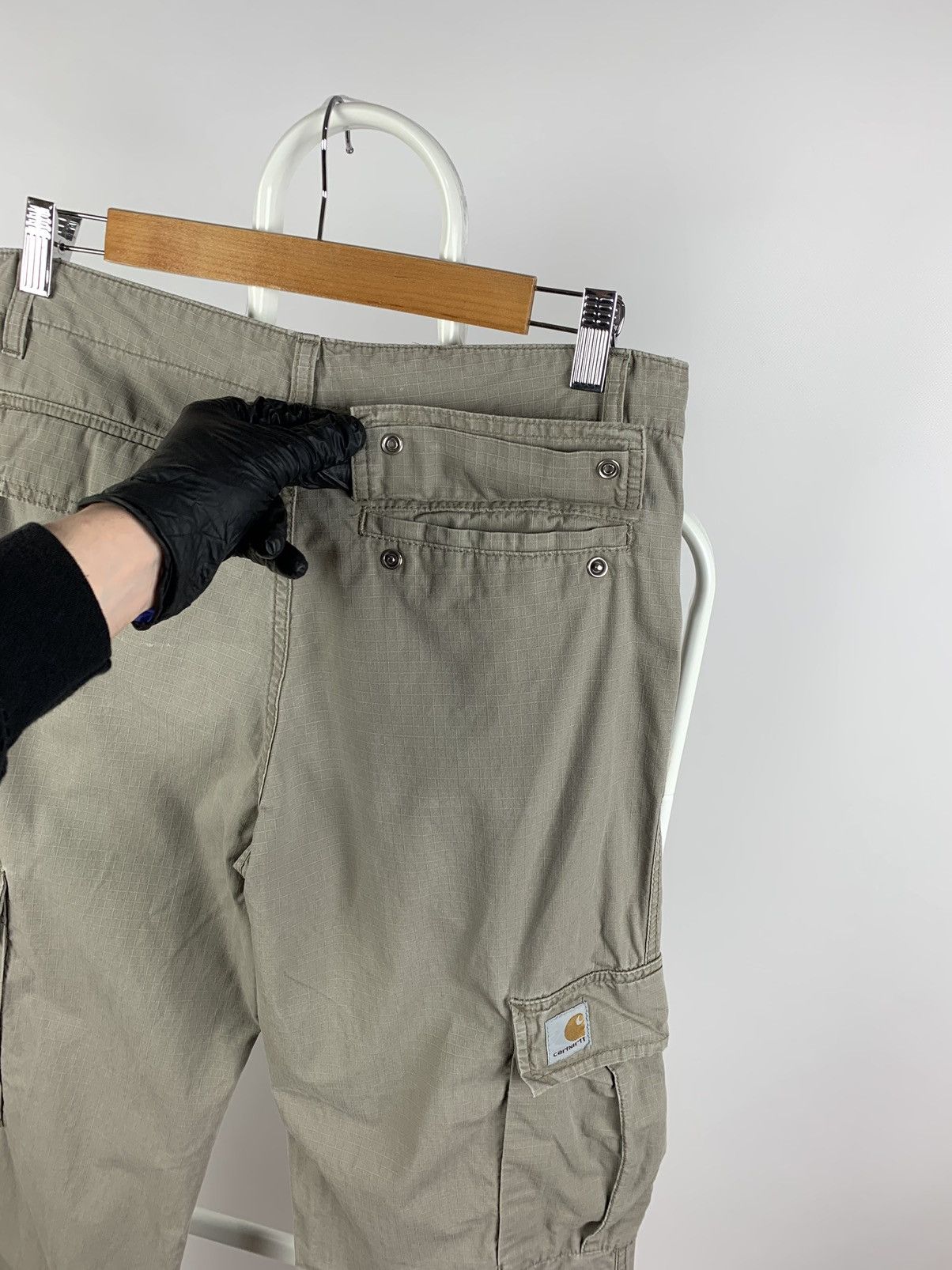 Carhartt 90s Vintage Carhartt Gray Cargo Pants Travis Kanye Style Size US 30 / EU 46 - 11 Thumbnail