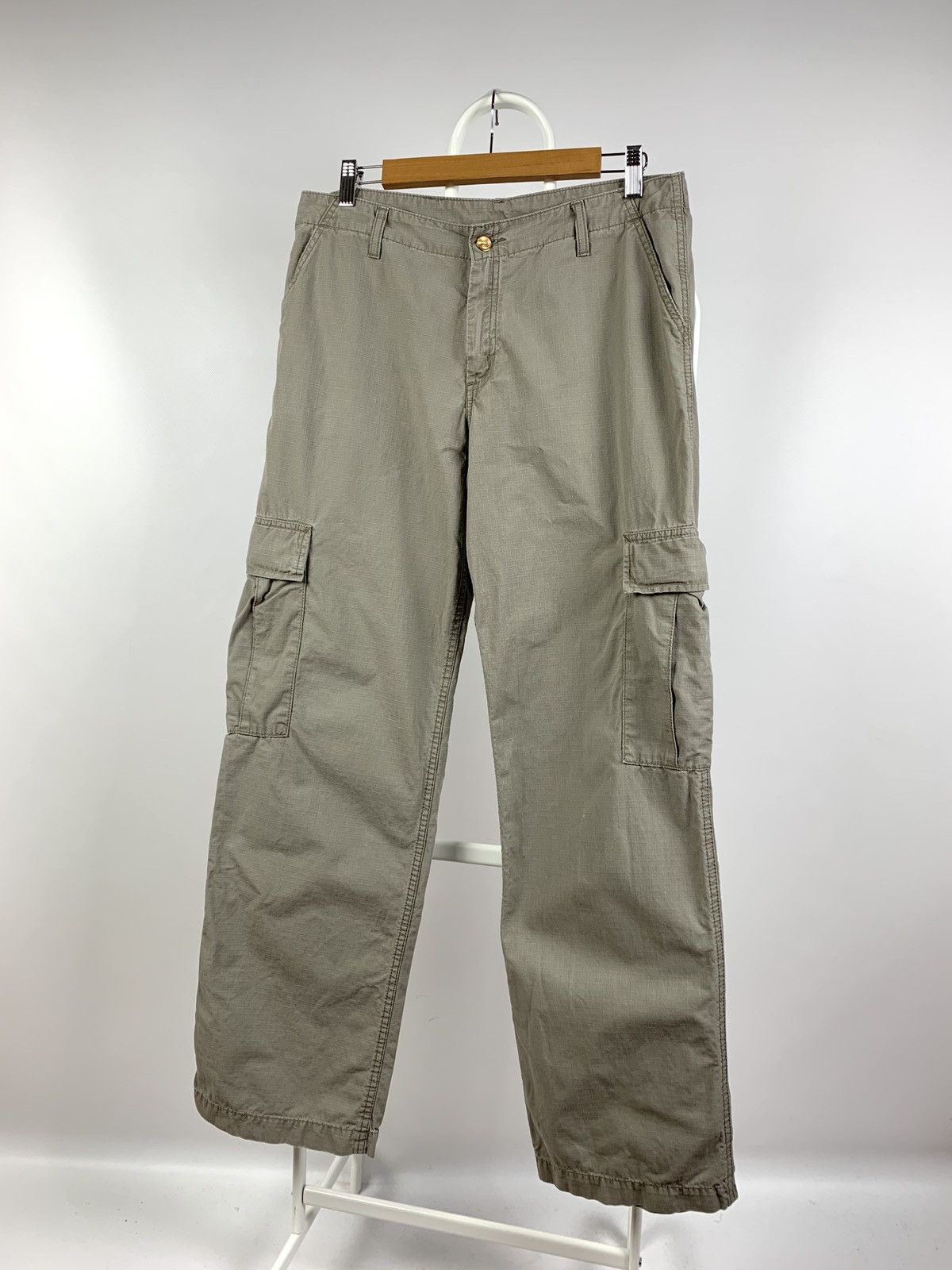 Carhartt 90s Vintage Carhartt Gray Cargo Pants Travis Kanye Style Size US 30 / EU 46 - 3 Thumbnail