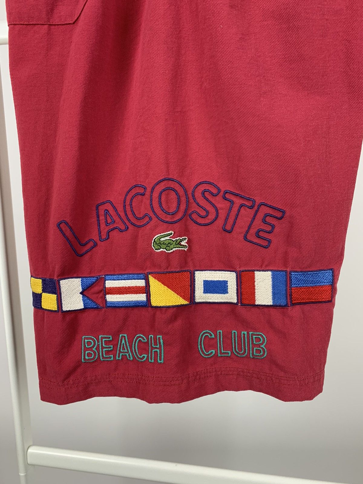Lacoste 90s Vintage Lacoste Chemise Beach Club Shorts Size US 32 / EU 48 - 5 Thumbnail