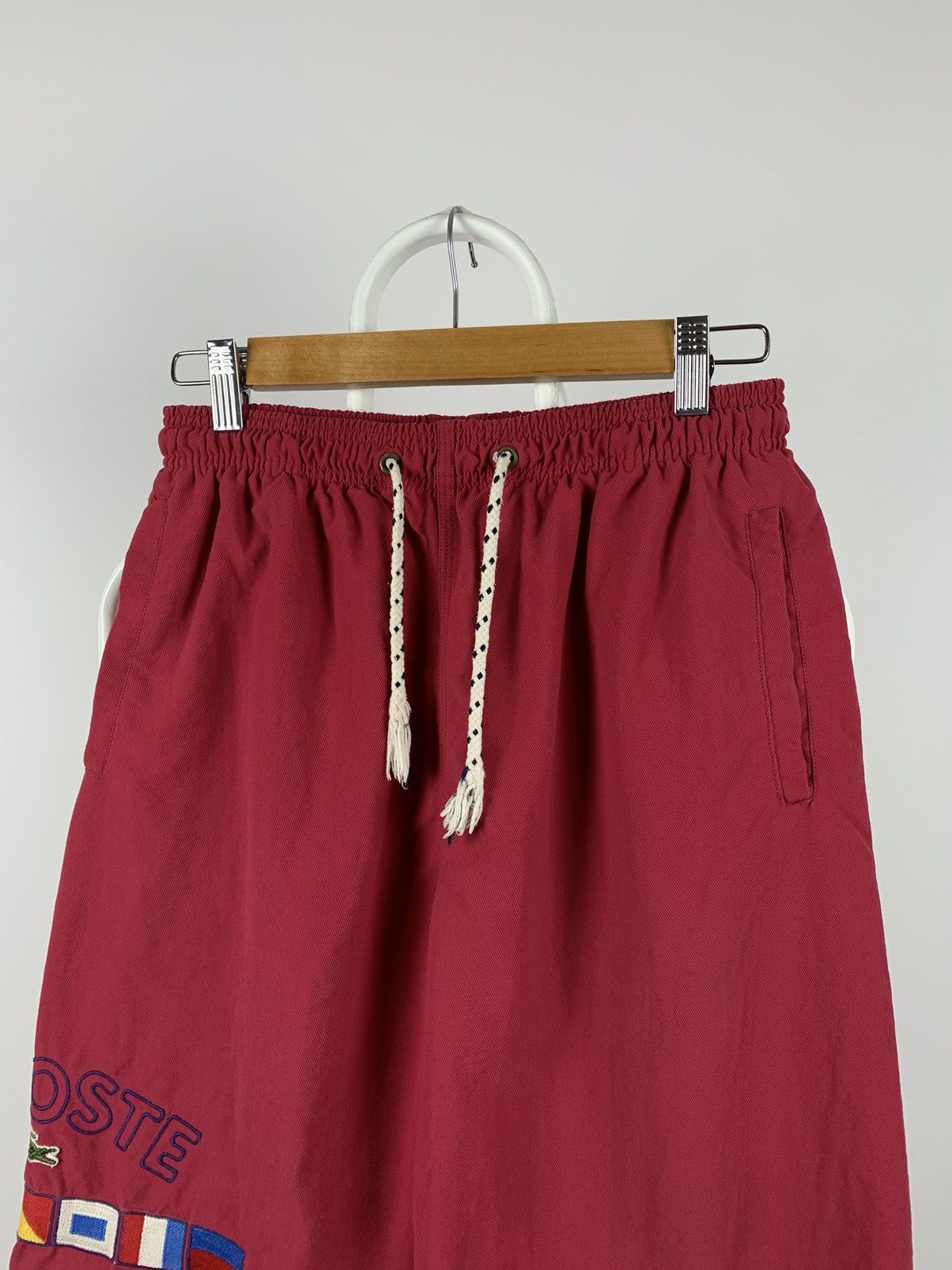Lacoste 90s Vintage Lacoste Chemise Beach Club Shorts Size US 32 / EU 48 - 4 Thumbnail