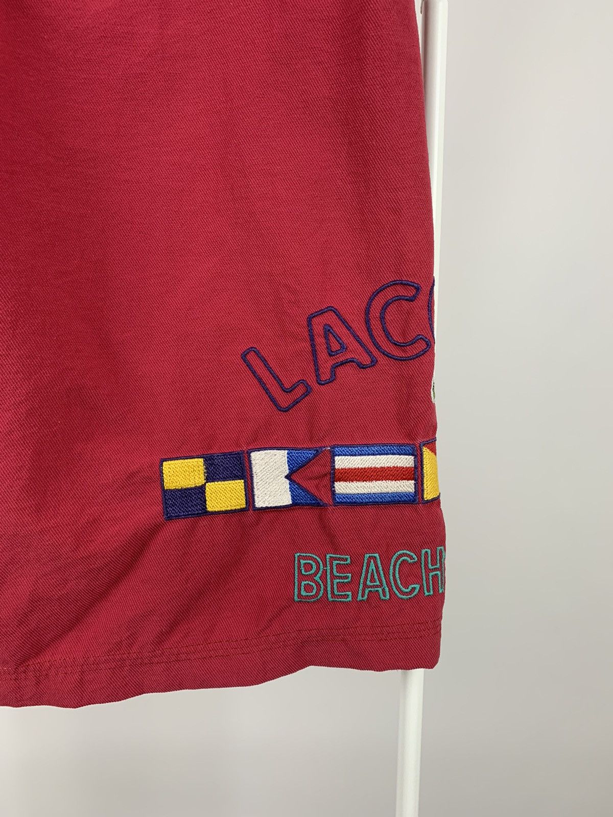 Lacoste 90s Vintage Lacoste Chemise Beach Club Shorts Size US 32 / EU 48 - 9 Thumbnail