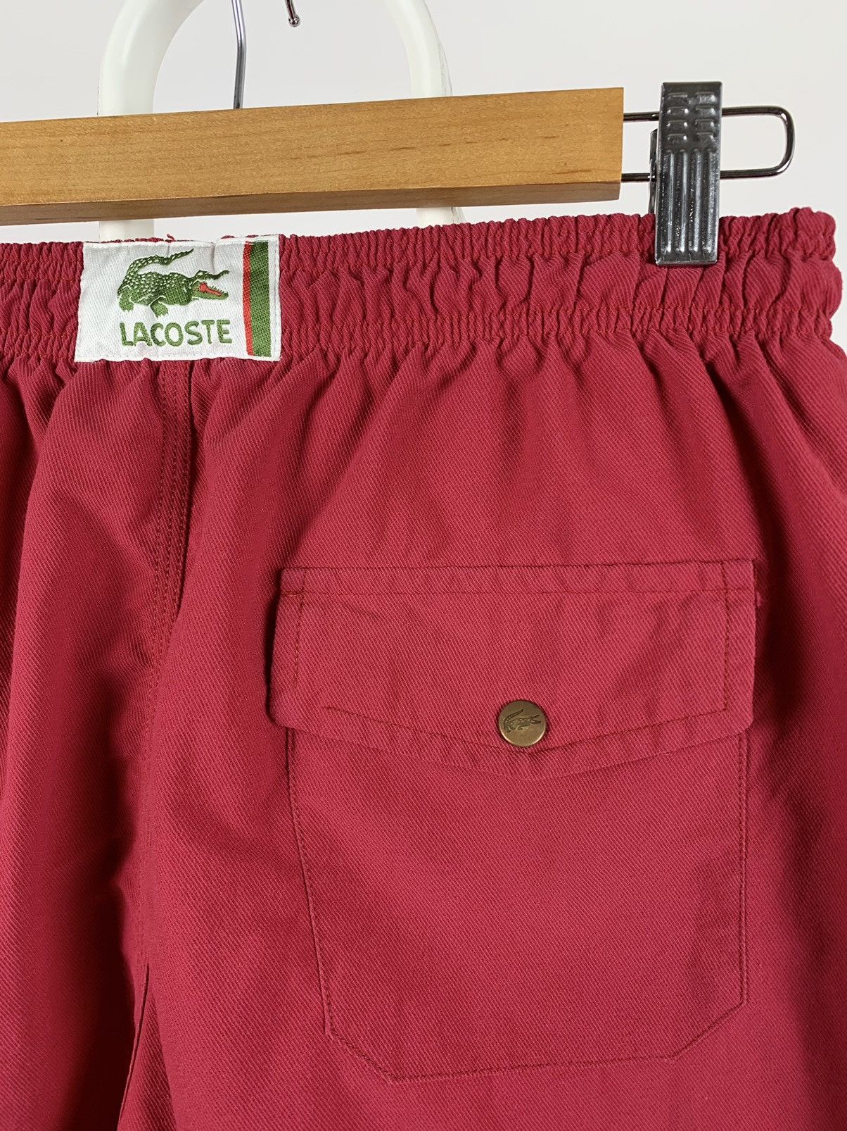 Lacoste 90s Vintage Lacoste Chemise Beach Club Shorts Size US 32 / EU 48 - 10 Thumbnail