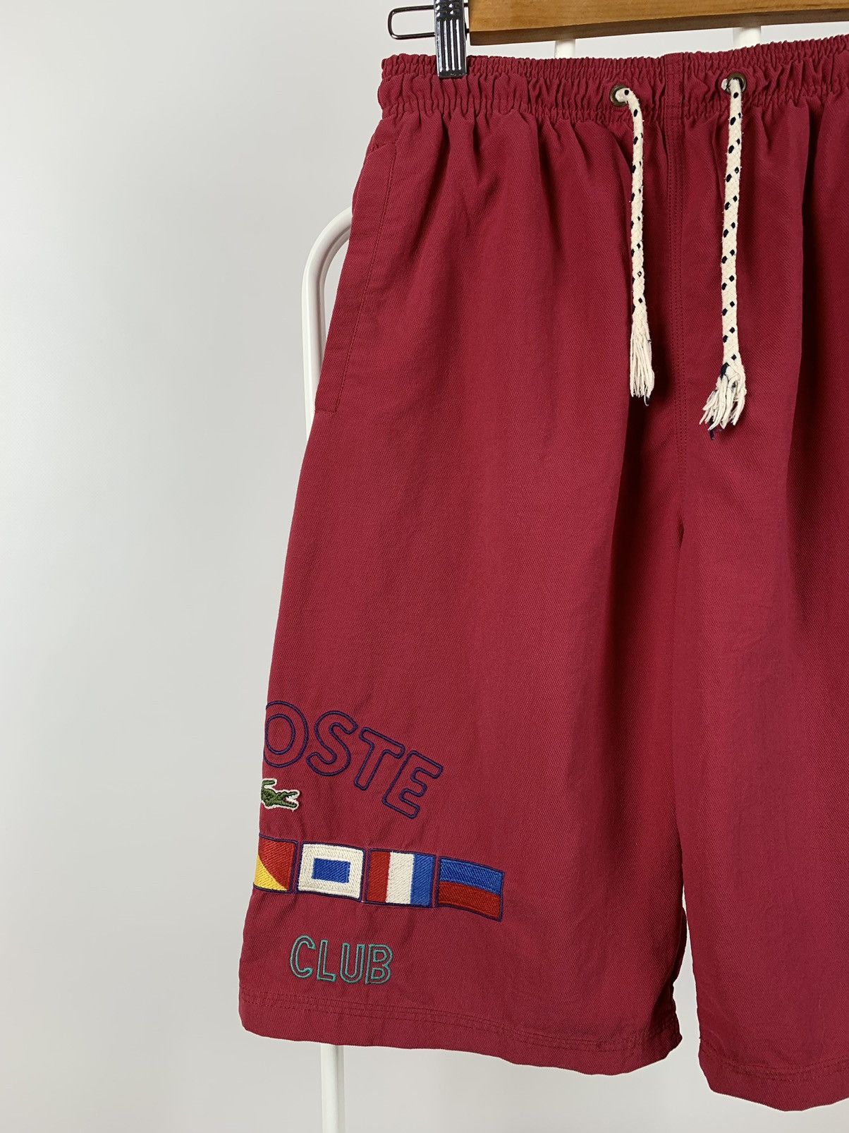 Lacoste 90s Vintage Lacoste Chemise Beach Club Shorts Size US 32 / EU 48 - 7 Thumbnail