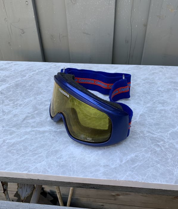 Vintage Vintage Carrera Spirit Supergold Ski Goggles Blue Tinted | Grailed