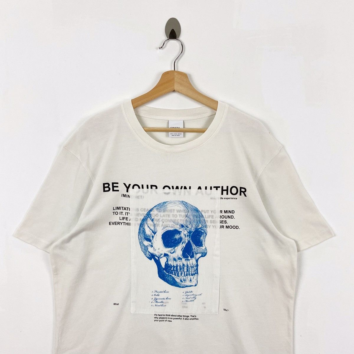 Zara Rare Design ZARA Skull Print Tshirt Size US L / EU 52-54 / 3 - 6 Thumbnail