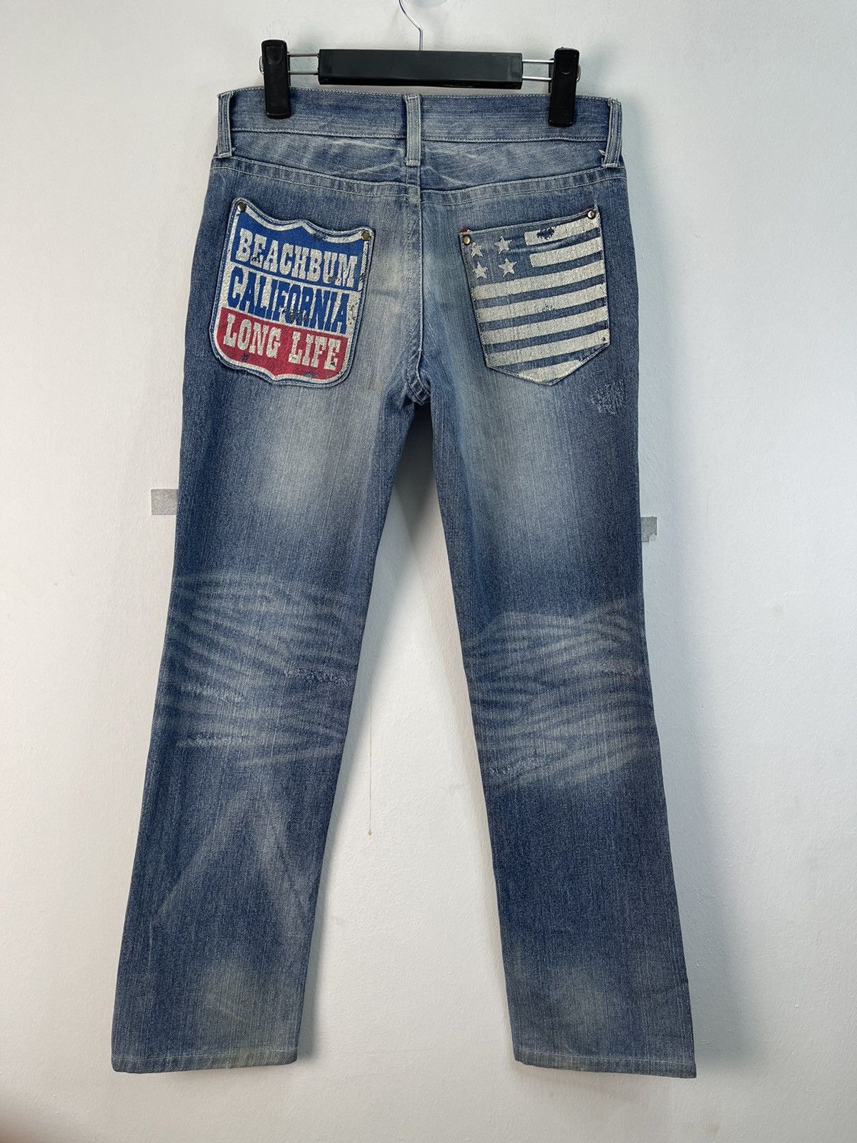 Vintage Vintage Rollin Long Beach Surf Style Denim Size US 31 - 19 Thumbnail