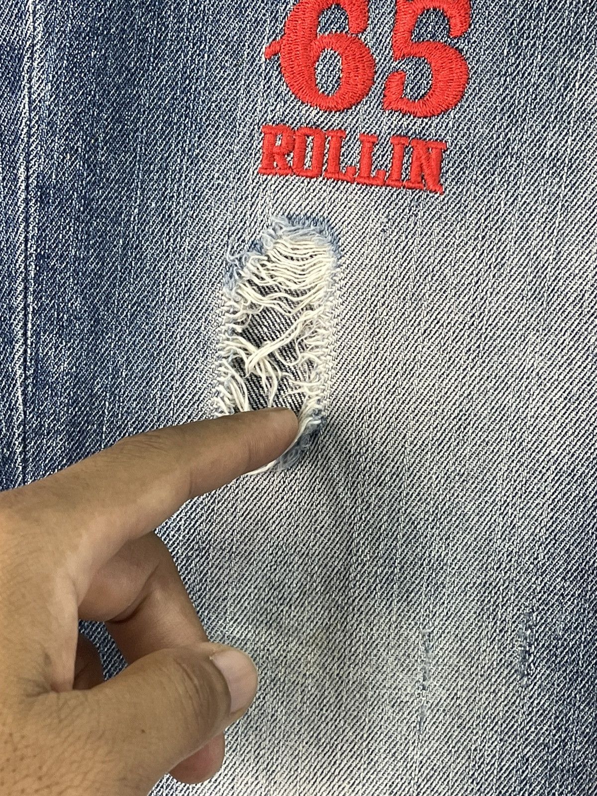 Vintage Vintage Rollin Long Beach Surf Style Denim Size US 31 - 5 Thumbnail