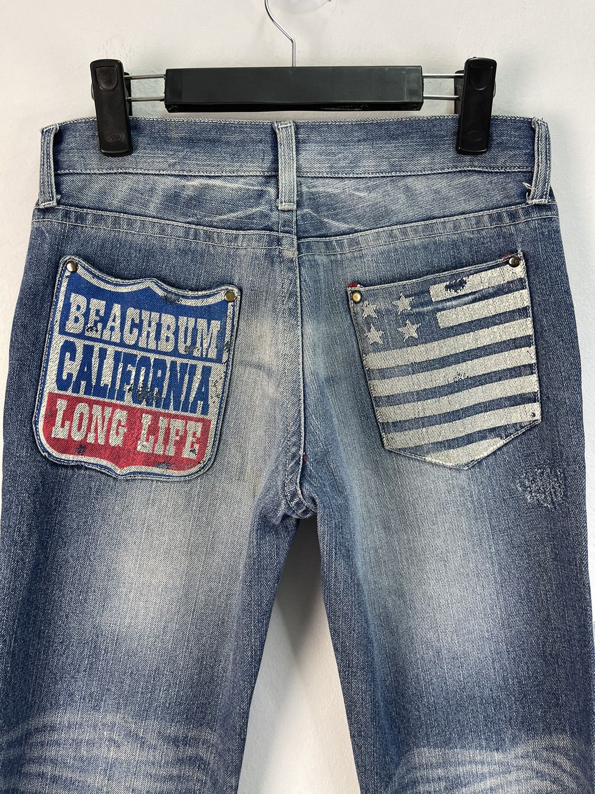 Vintage Vintage Rollin Long Beach Surf Style Denim Size US 31 - 18 Thumbnail