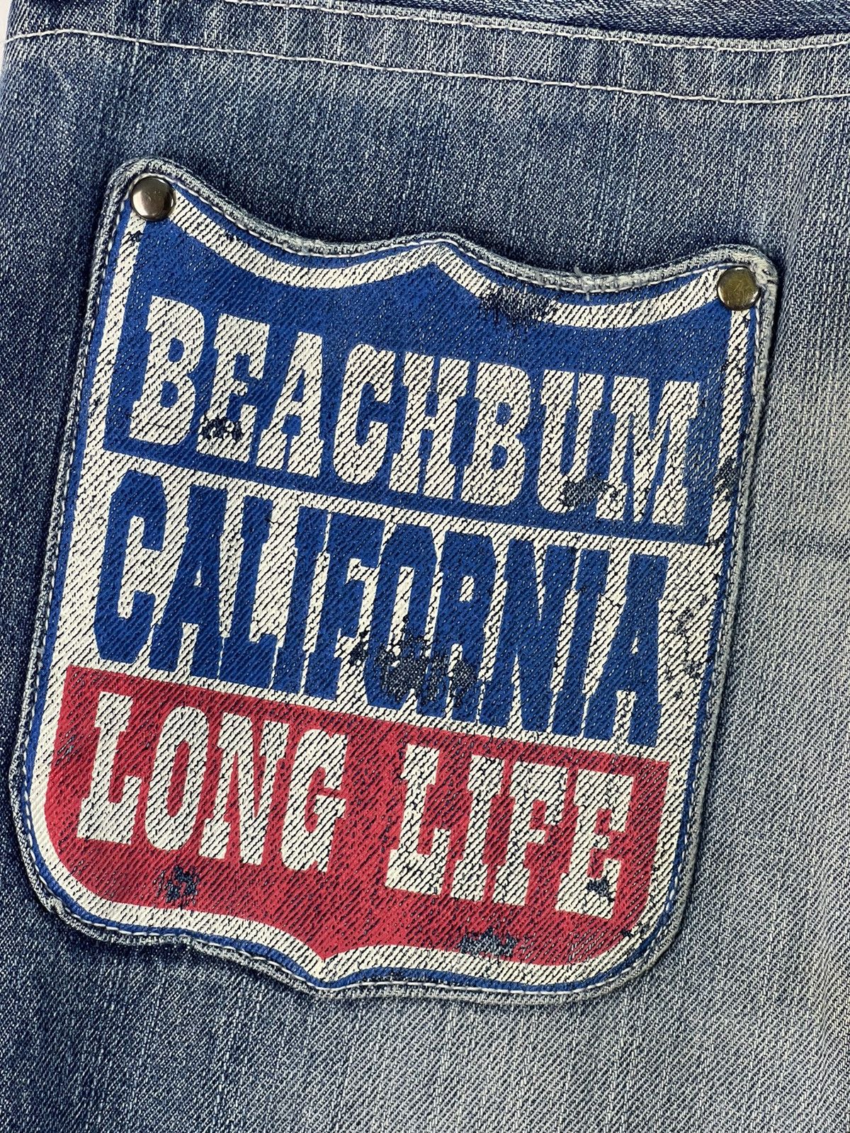 Vintage Vintage Rollin Long Beach Surf Style Denim Size US 31 - 10 Thumbnail