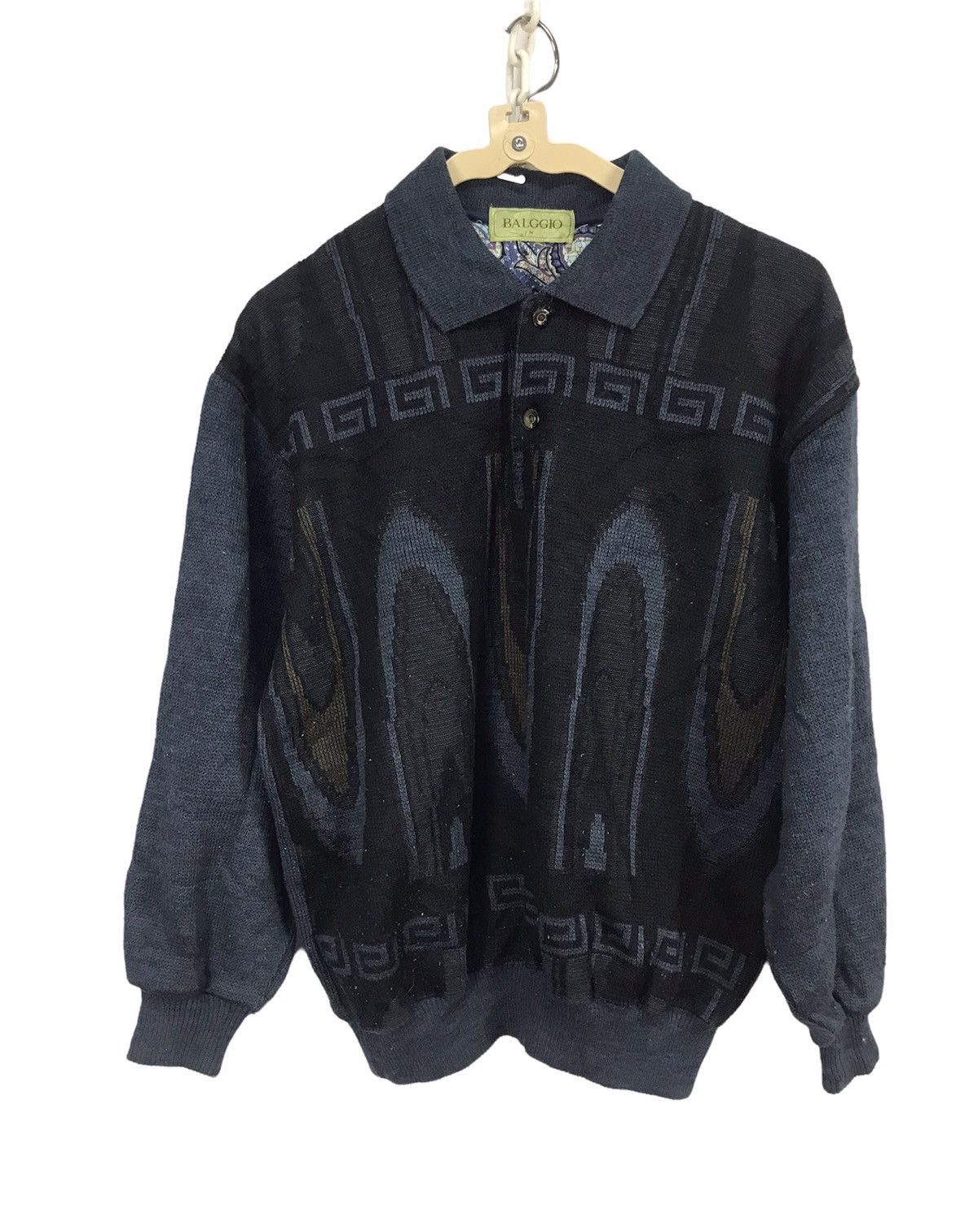 Japanese Brand × Vintage Vintage knit polos sweatshirt printed by balggio Size US M / EU 48-50 / 2 - 1 Thumbnail