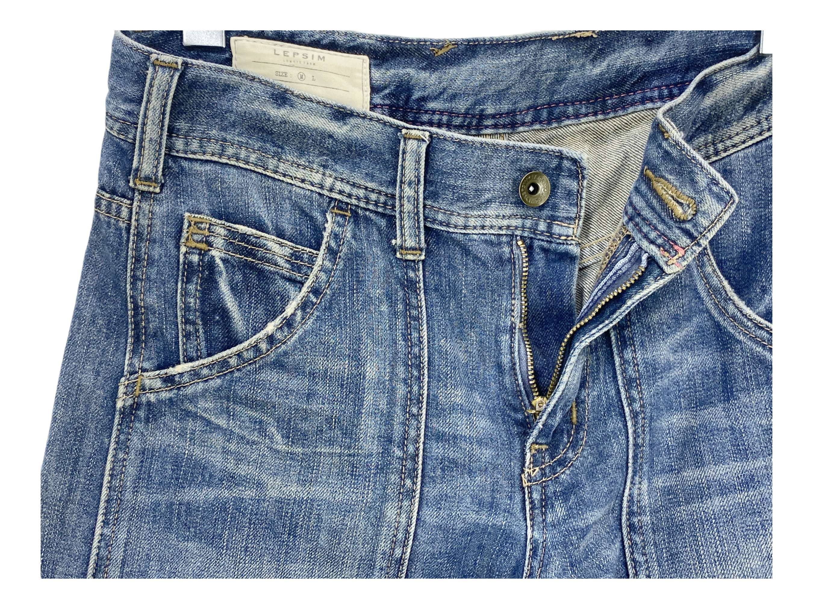 Japanese Brand Lepsim Carpenter Pants Double Knee Japanese Brand Jeans Size 29" - 10 Thumbnail
