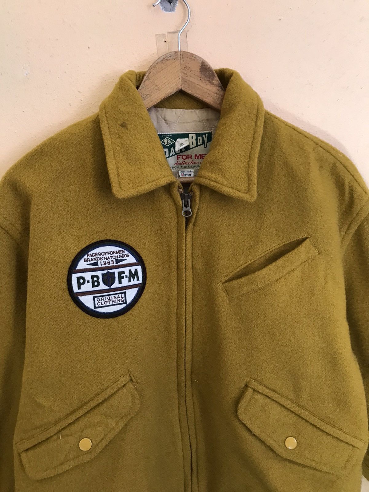 Vintage RARE VINTAGE PAGE BOY FOR MEN SPELLOUT WOOL VARSITY JACKET Size US M / EU 48-50 / 2 - 8 Thumbnail