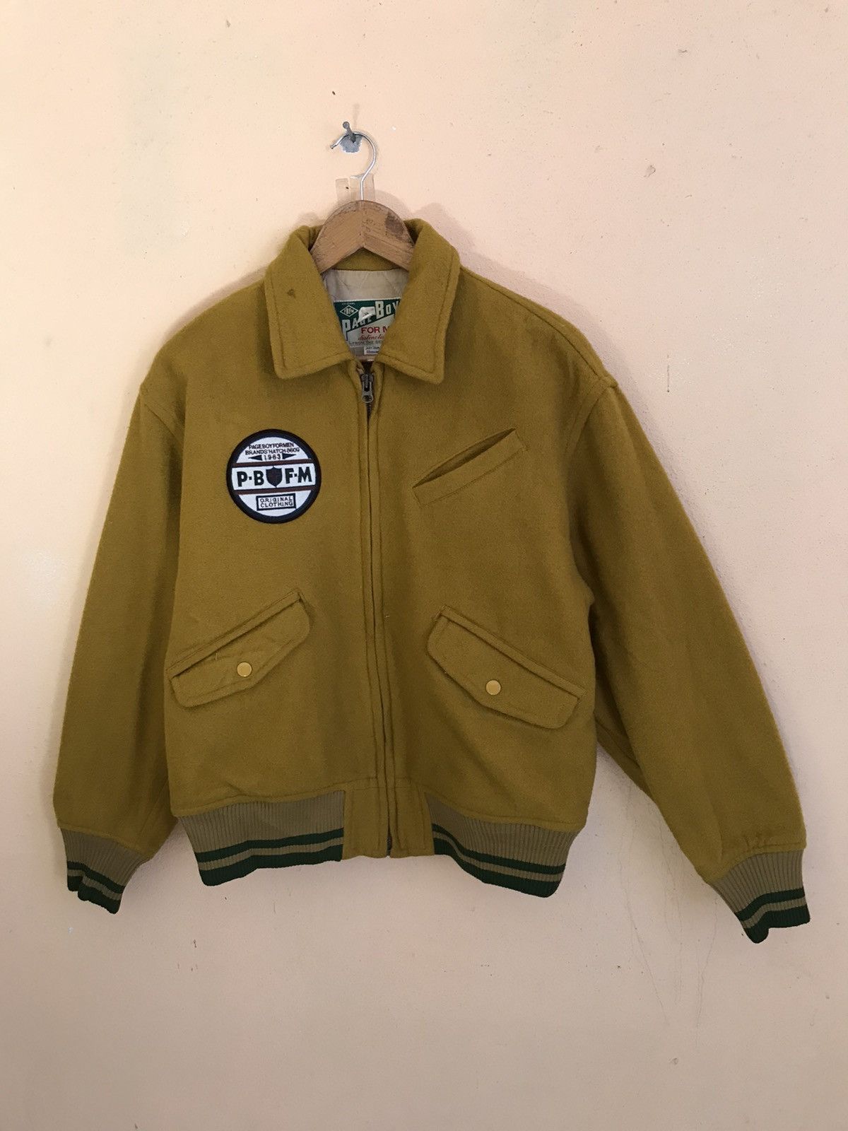 Vintage RARE VINTAGE PAGE BOY FOR MEN SPELLOUT WOOL VARSITY JACKET Size US M / EU 48-50 / 2 - 5 Thumbnail