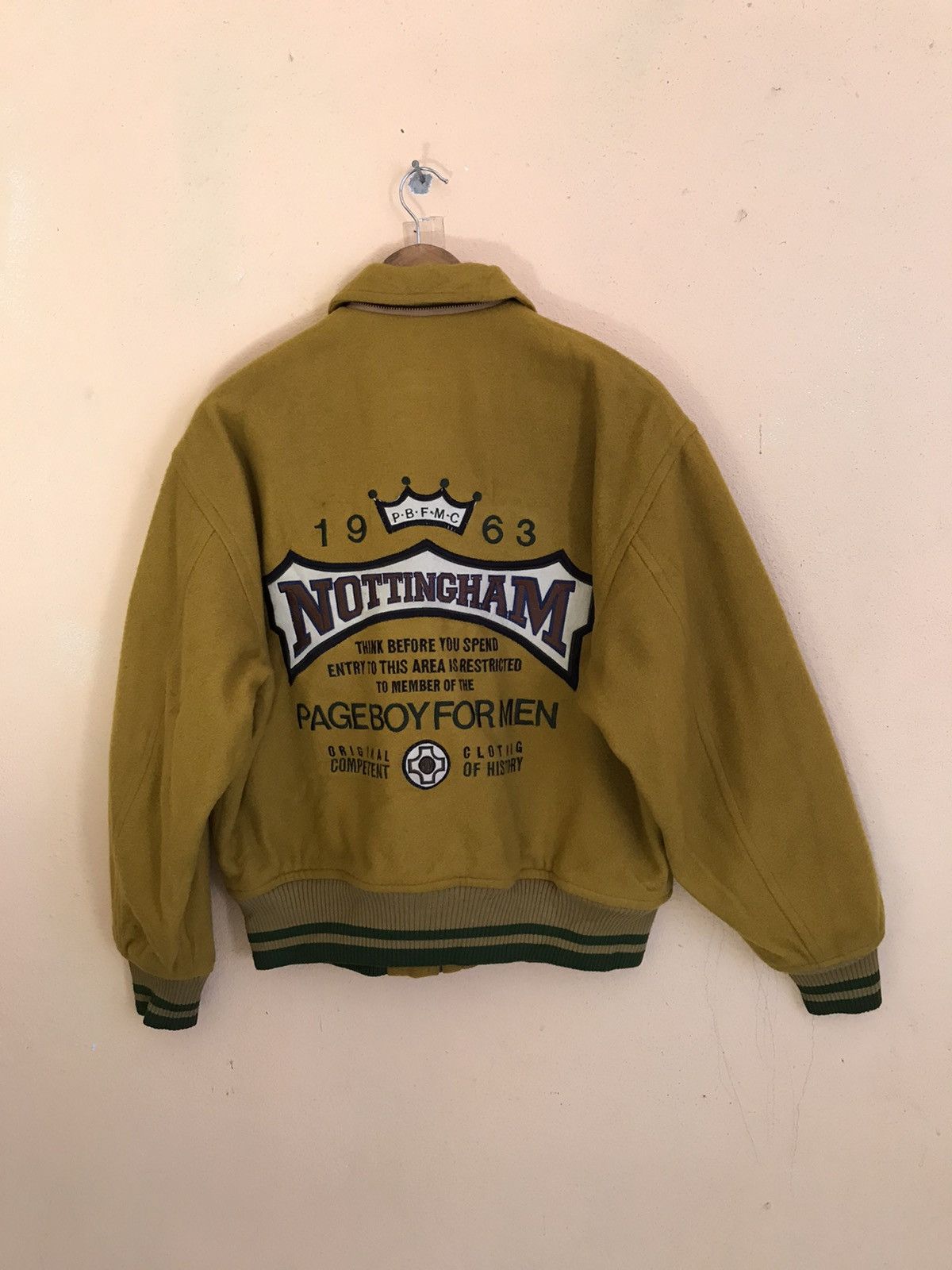 Vintage RARE VINTAGE PAGE BOY FOR MEN SPELLOUT WOOL VARSITY JACKET Size US M / EU 48-50 / 2 - 2 Thumbnail