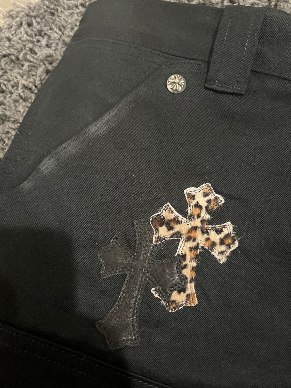 Chrome Hearts Chrome hearts double knee carpenter with 23 patches sz34 Size US 34 / EU 50 - 4 Thumbnail