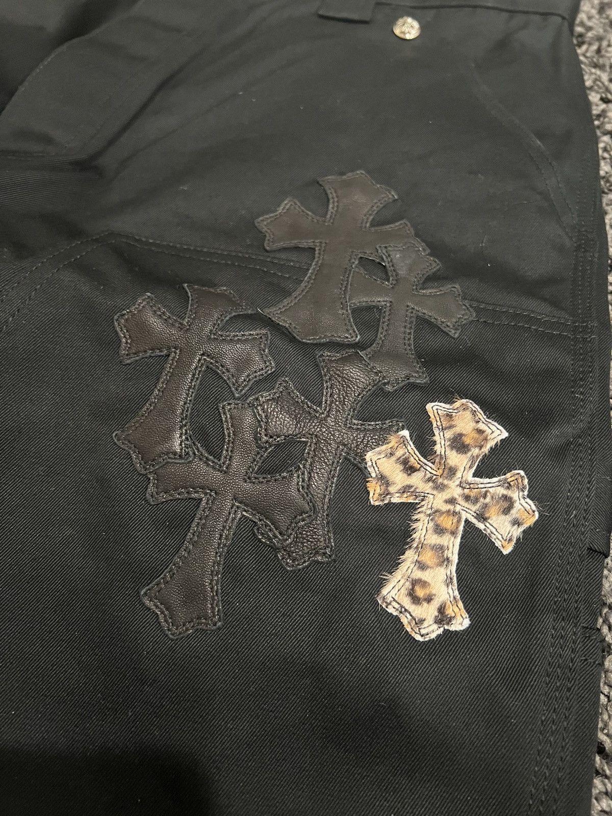 Chrome Hearts Chrome hearts double knee carpenter with 23 patches sz34 Size US 34 / EU 50 - 2 Thumbnail