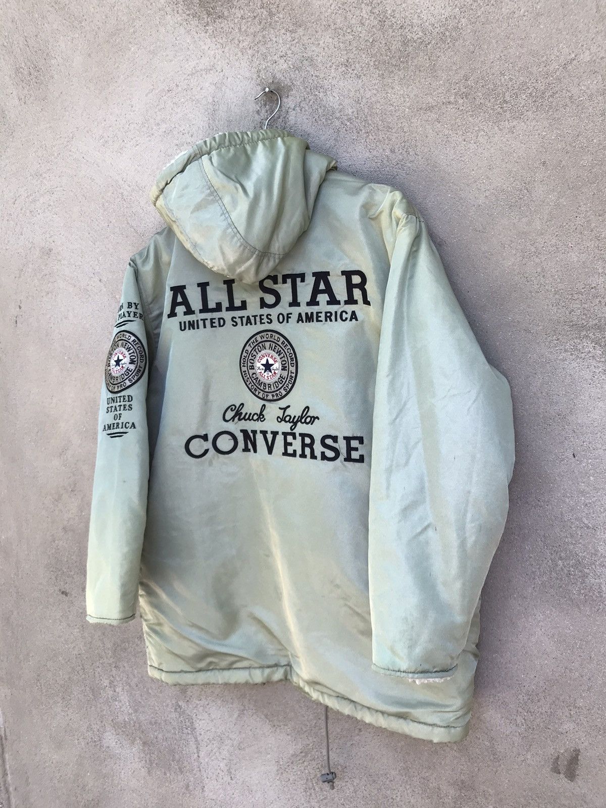 Converse × Other RARE VINTAGE Y2K CONVERSE BOSTON SPELLOUT SHERPA JACKET Size US L / EU 52-54 / 3 - 4 Thumbnail