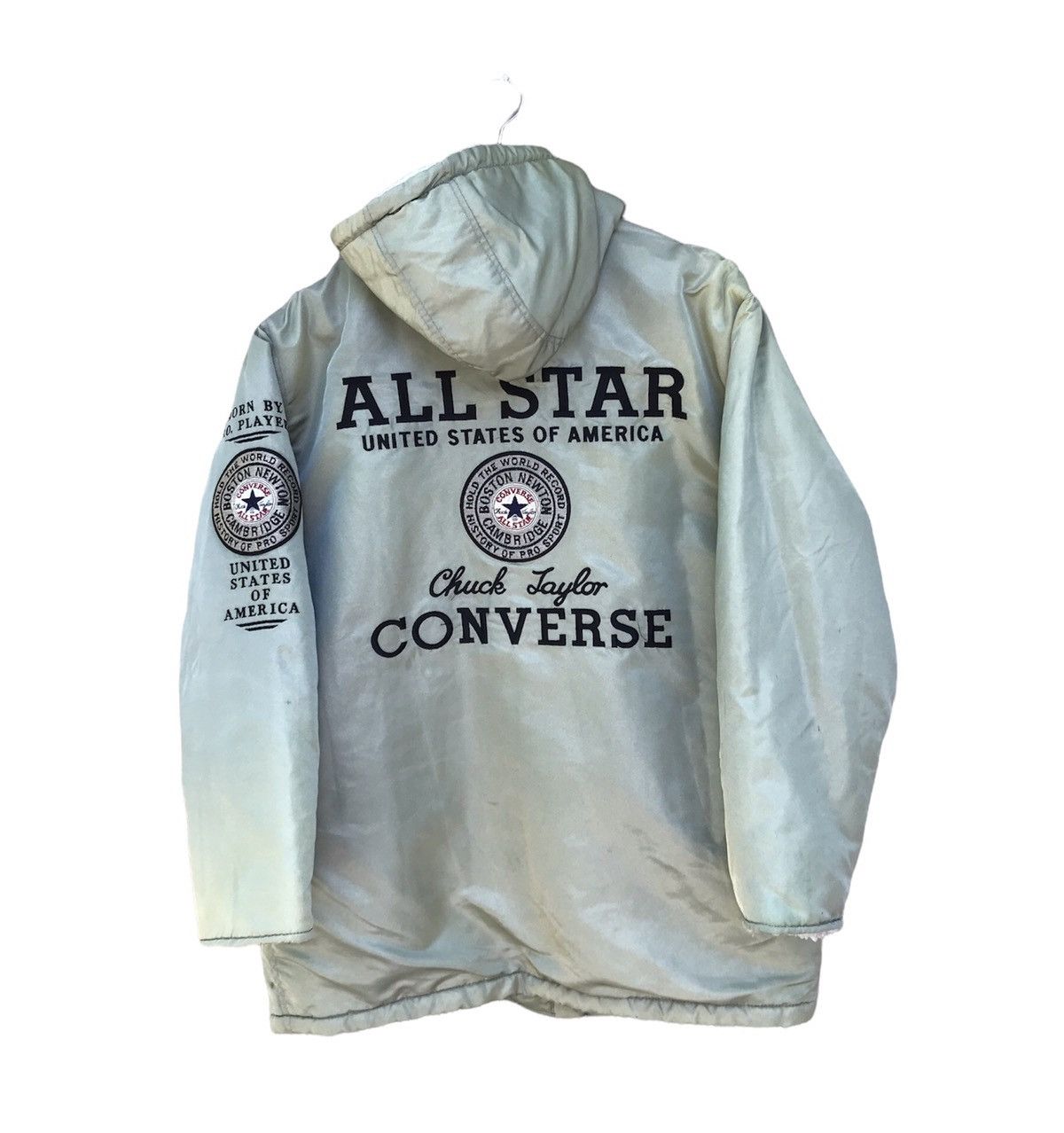 Converse × Other RARE VINTAGE Y2K CONVERSE BOSTON SPELLOUT SHERPA JACKET Size US L / EU 52-54 / 3 - 1 Thumbnail