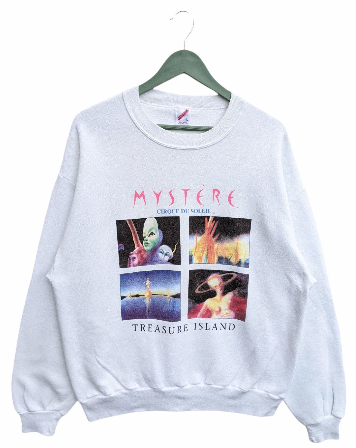 Arts & Science × Jerzees Vintage Mystere Cirque Du Soleil Treasure Island Sweatshirt Size US L / EU 52-54 / 3 - 1 Thumbnail