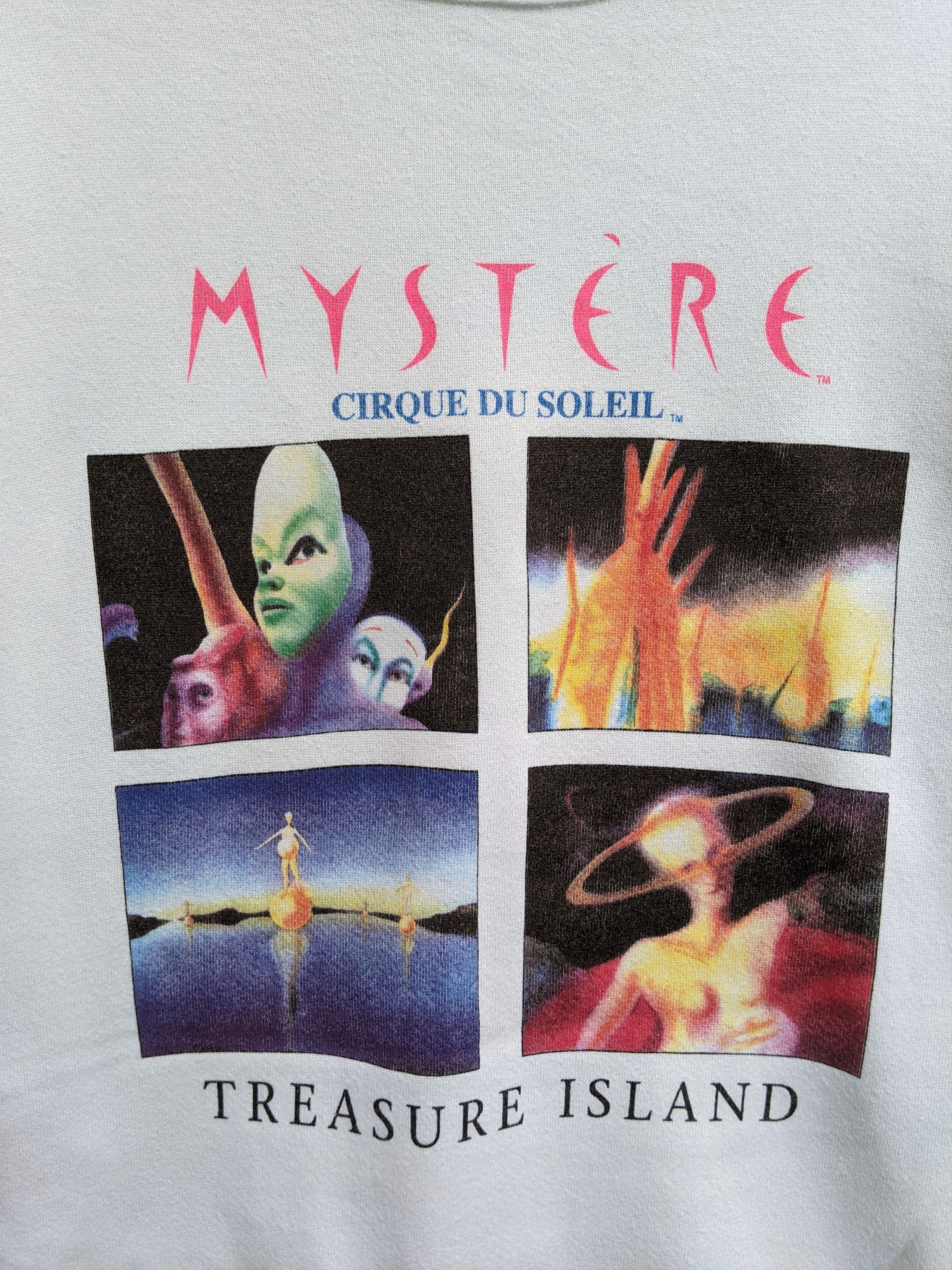 Arts & Science × Jerzees Vintage Mystere Cirque Du Soleil Treasure Island Sweatshirt Size US L / EU 52-54 / 3 - 3 Thumbnail