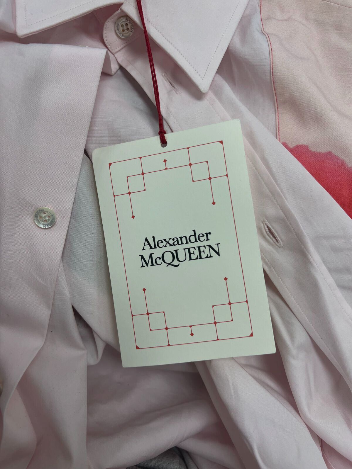 Alexander McQueen Button Shirt in Pink Size US S / EU 44-46 / 1 - 5 Thumbnail